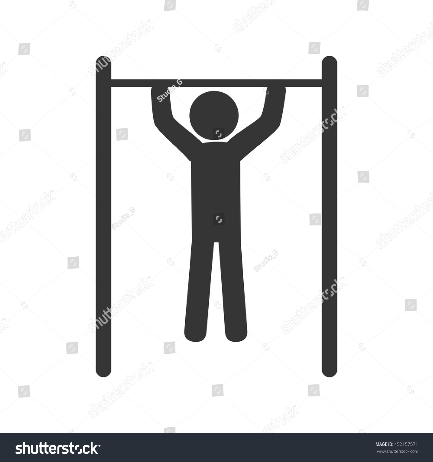 Man Doing Exercise Pictogram Design Isolated Stock Vector (Royalty Free ...