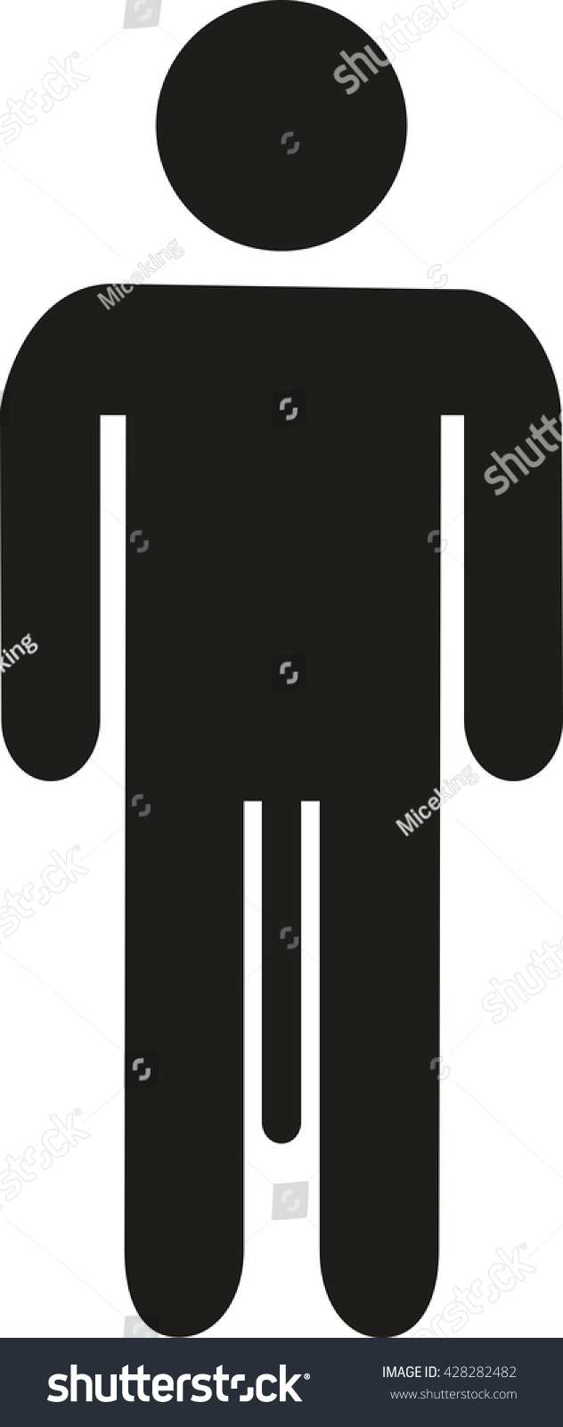 Long Penis Stick Man Svg Pictogram Vector Cut File Fo 