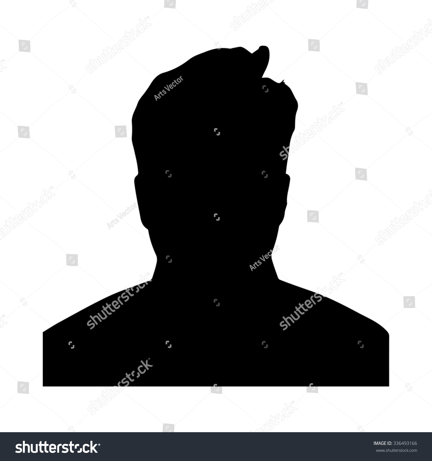 Man Silhouette Picture Vector Stock Vector 336493166 - Shutterstock