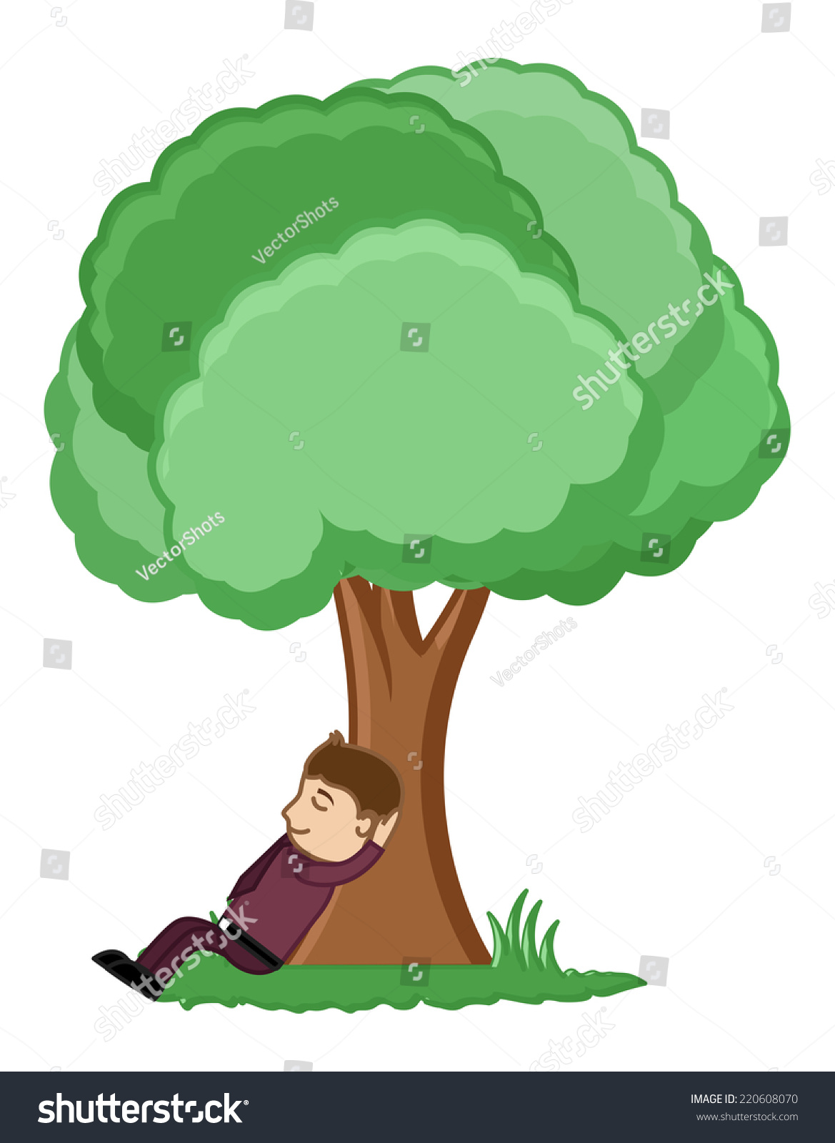 542 Take A Rest Under Tree Images, Stock Photos & Vectors 