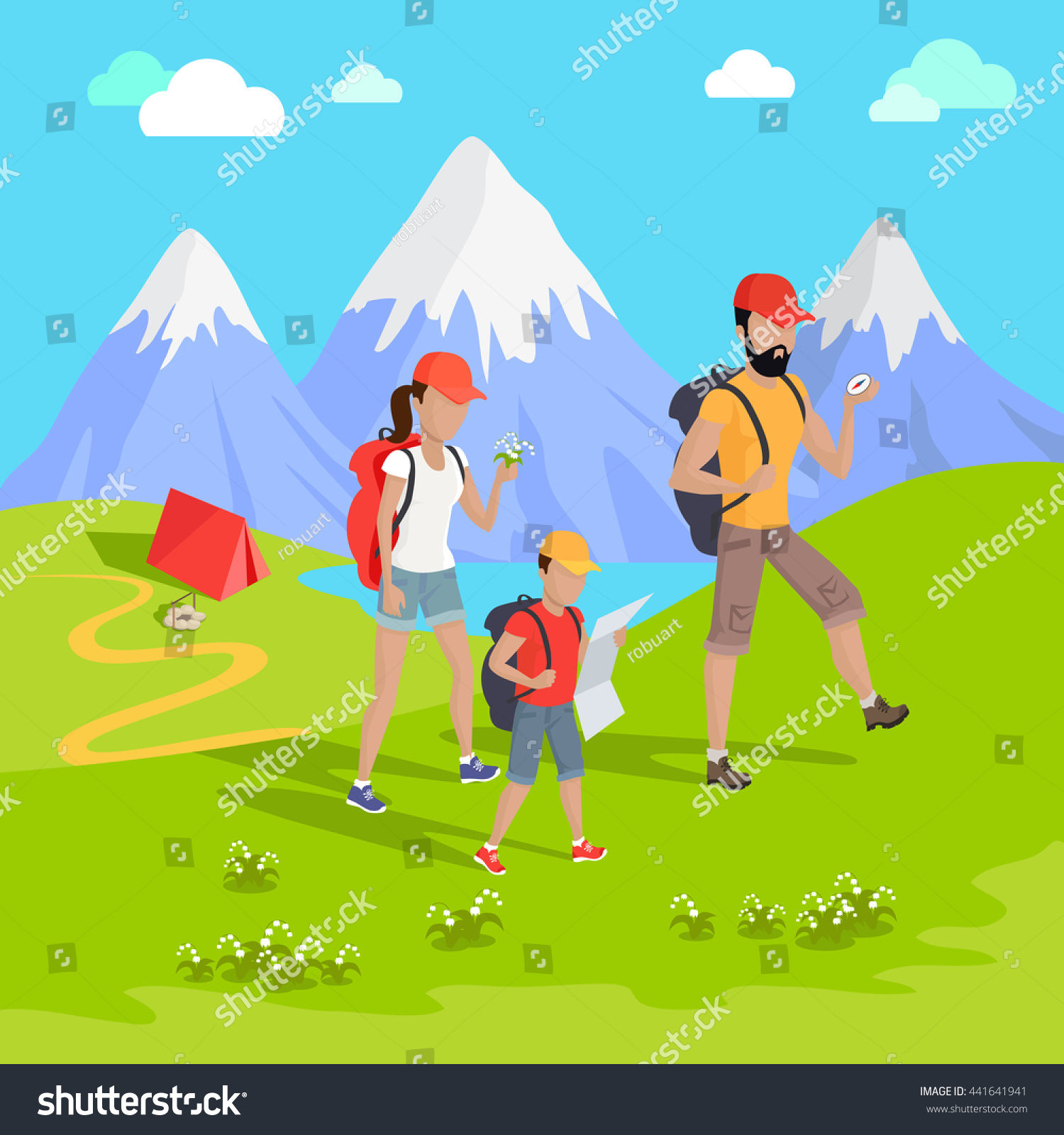 mountain walking equipment