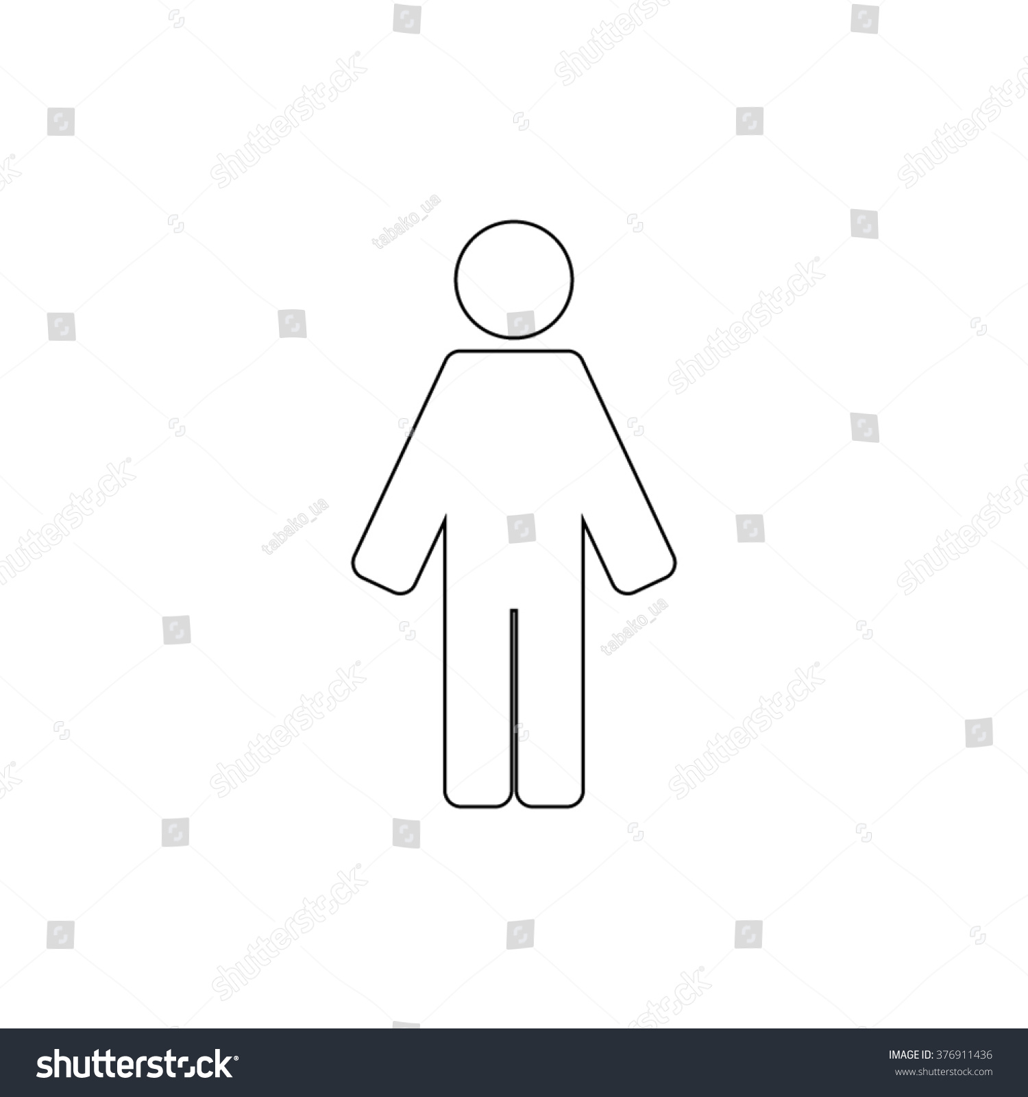 Man Vector Icon Stock Vector 376911436 - Shutterstock