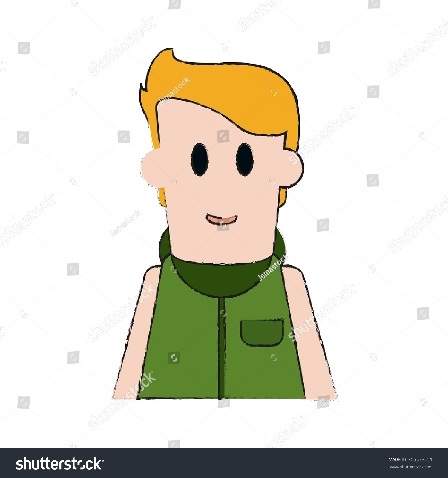 Man Vector Illustration Stock Vector (Royalty Free) 705573451 ...