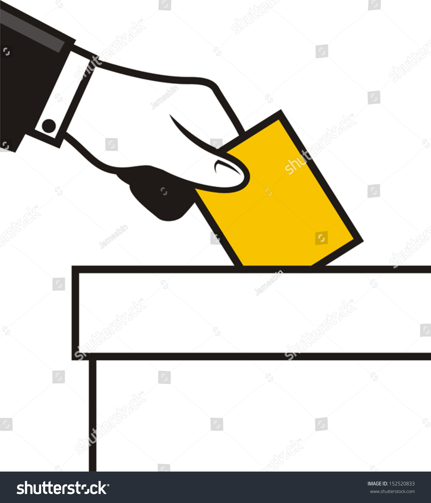 Man Voting Symbol Stock Vector 152520833 - Shutterstock