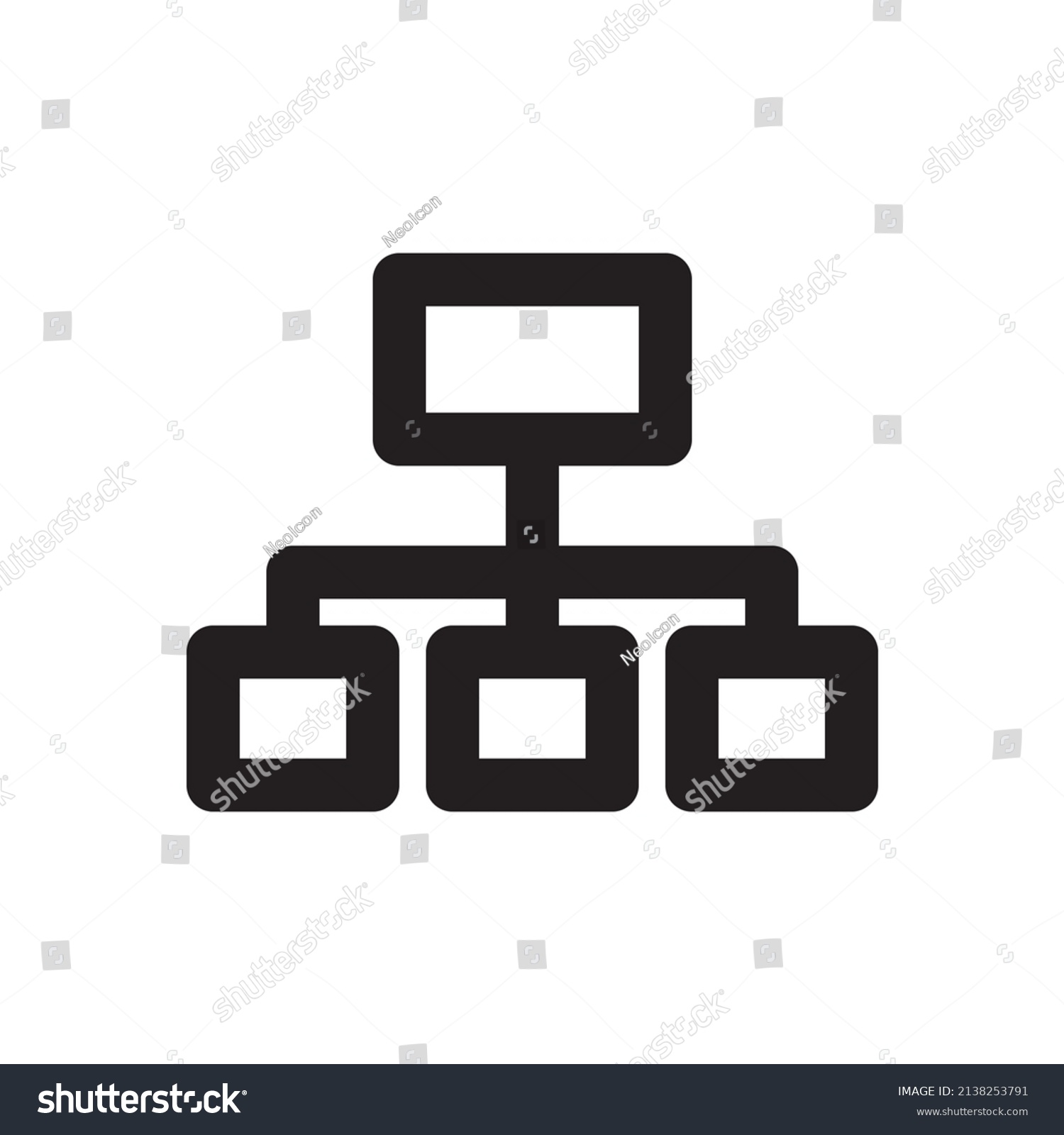 Management Structure Icon Business Finance Themed Stock Vector (Royalty ...