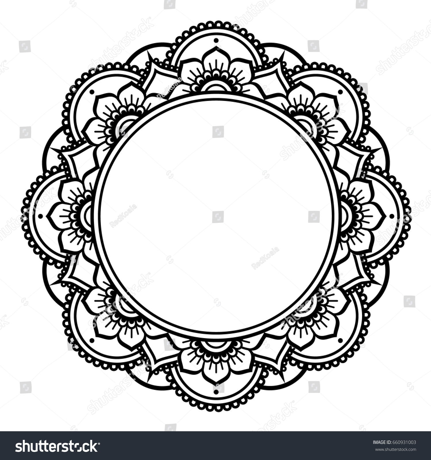 mandala design mehndi henna tattoo inspired stock vector 660931003 mandala design mehndi henna tattoo inspired stock vector 660931003