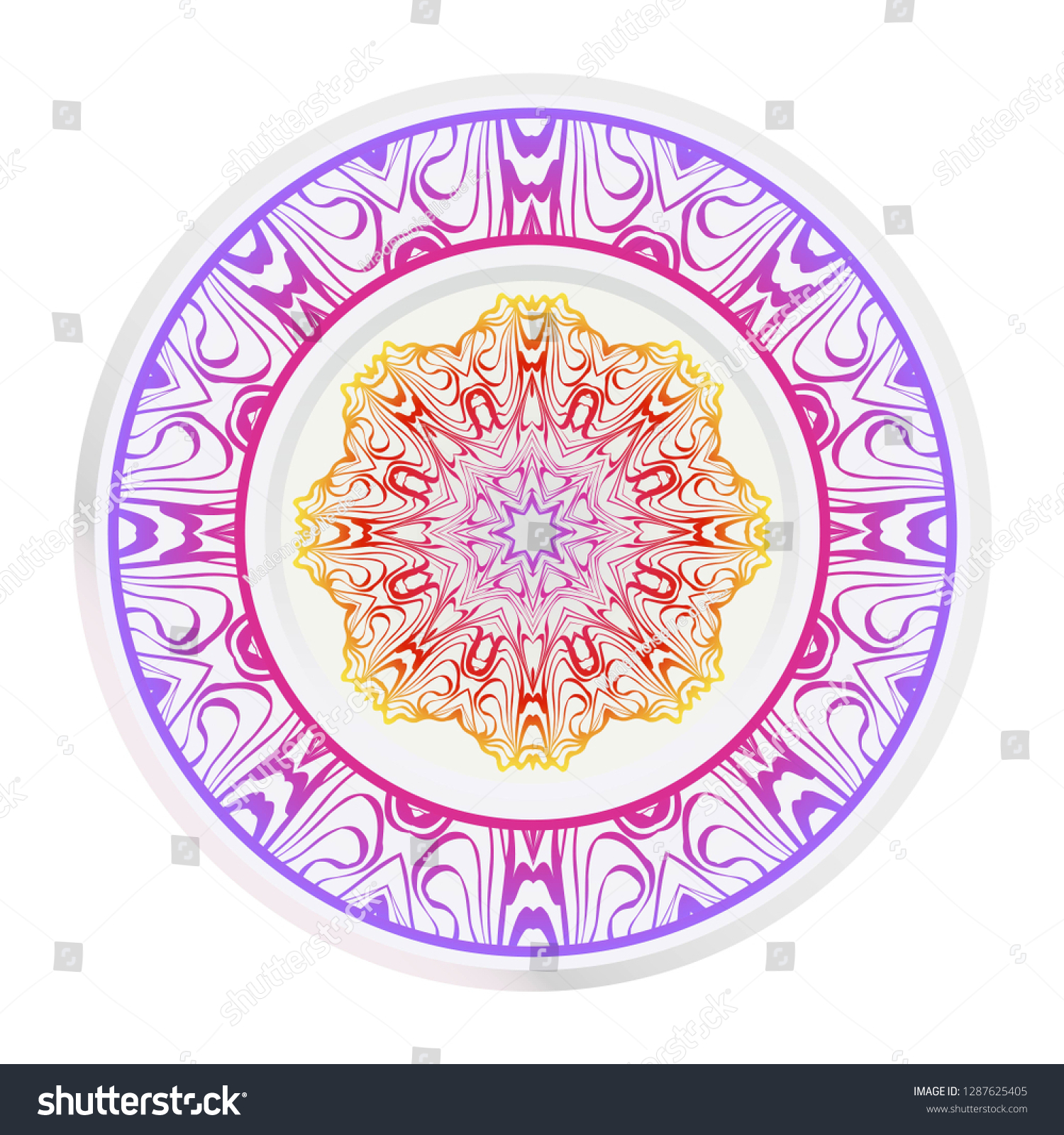 floral decorative plates