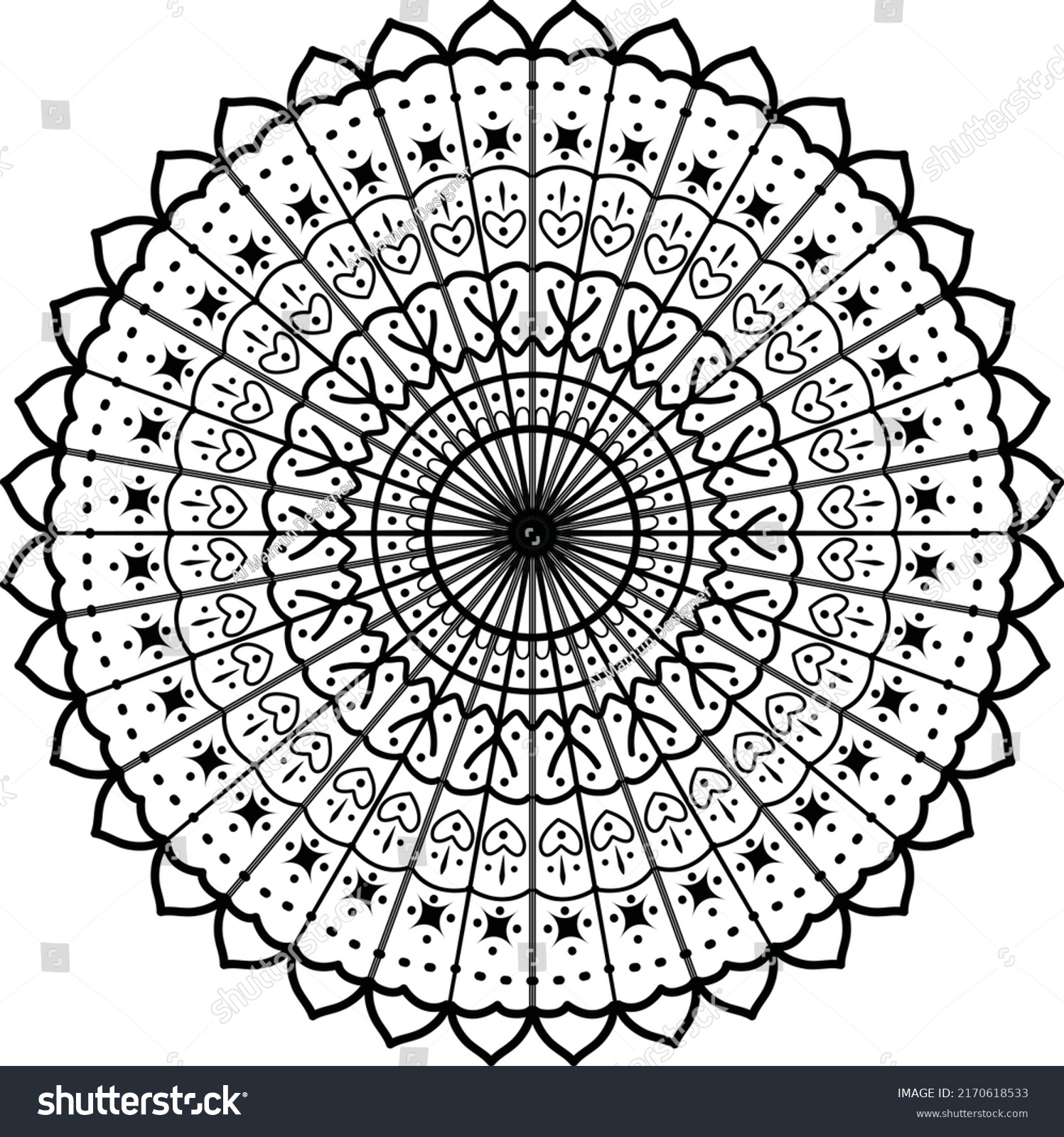 SVG of Mandala flower design. mandala svg design. svg
