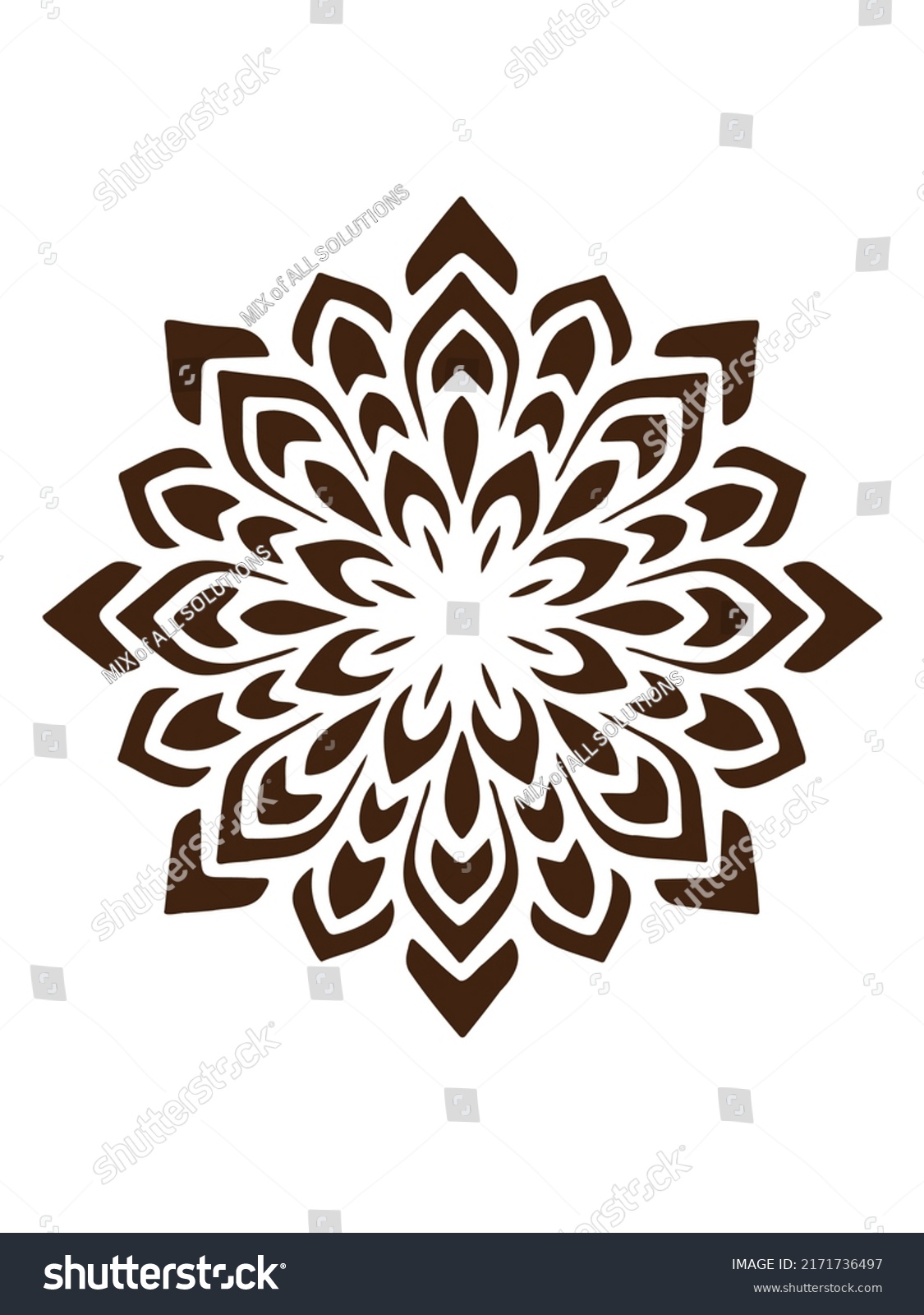 Mandala Oriental Indian Chinese Style Circled Stock Vector Royalty Free 2171736497 Shutterstock 4495