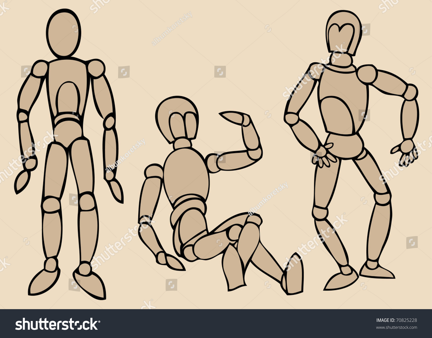 Manikin Stock Vector (Royalty Free) 70825228 | Shutterstock