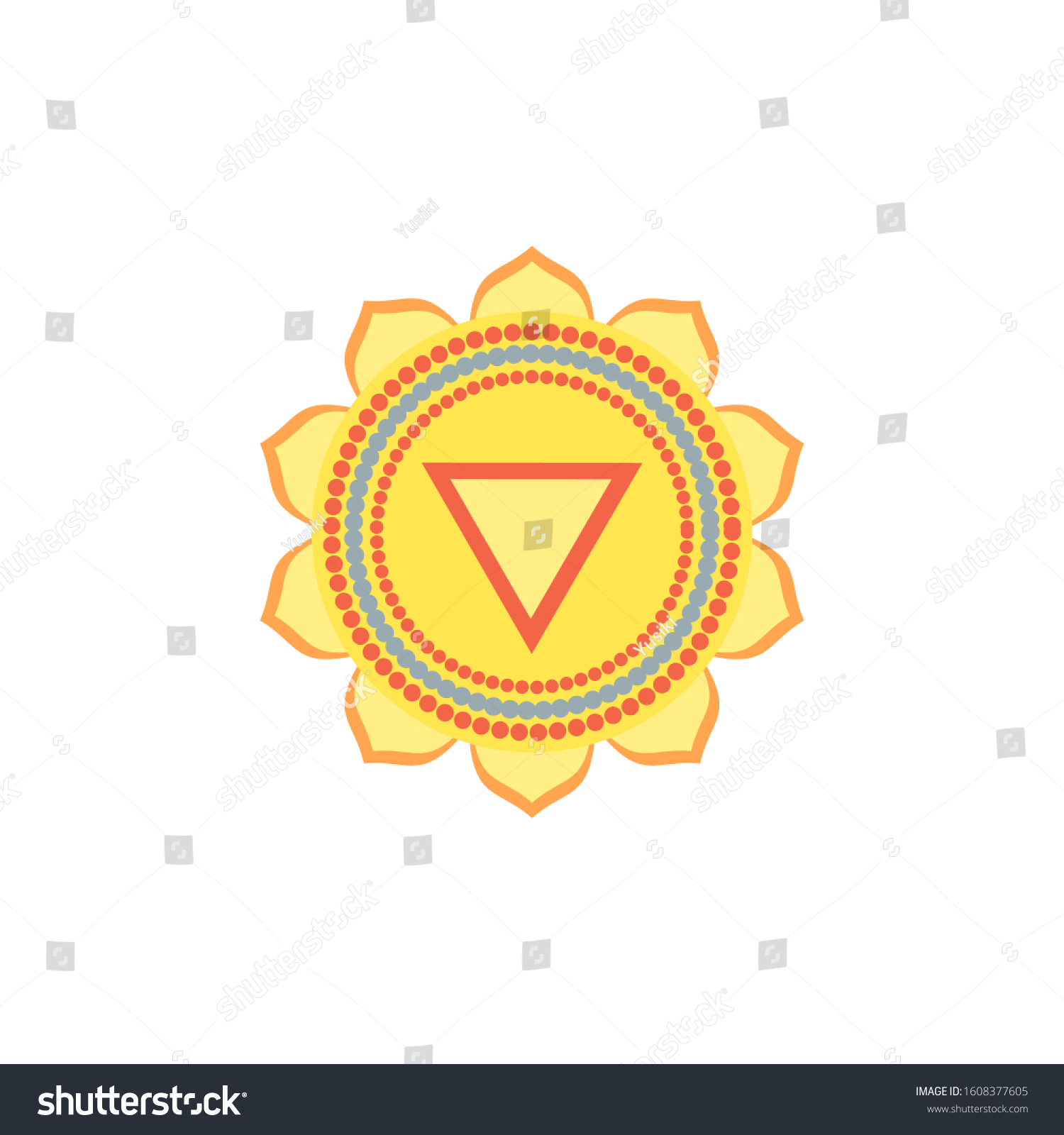 Manipura Solar Plexus Chakra Third Chakra Stock Vector (Royalty Free ...