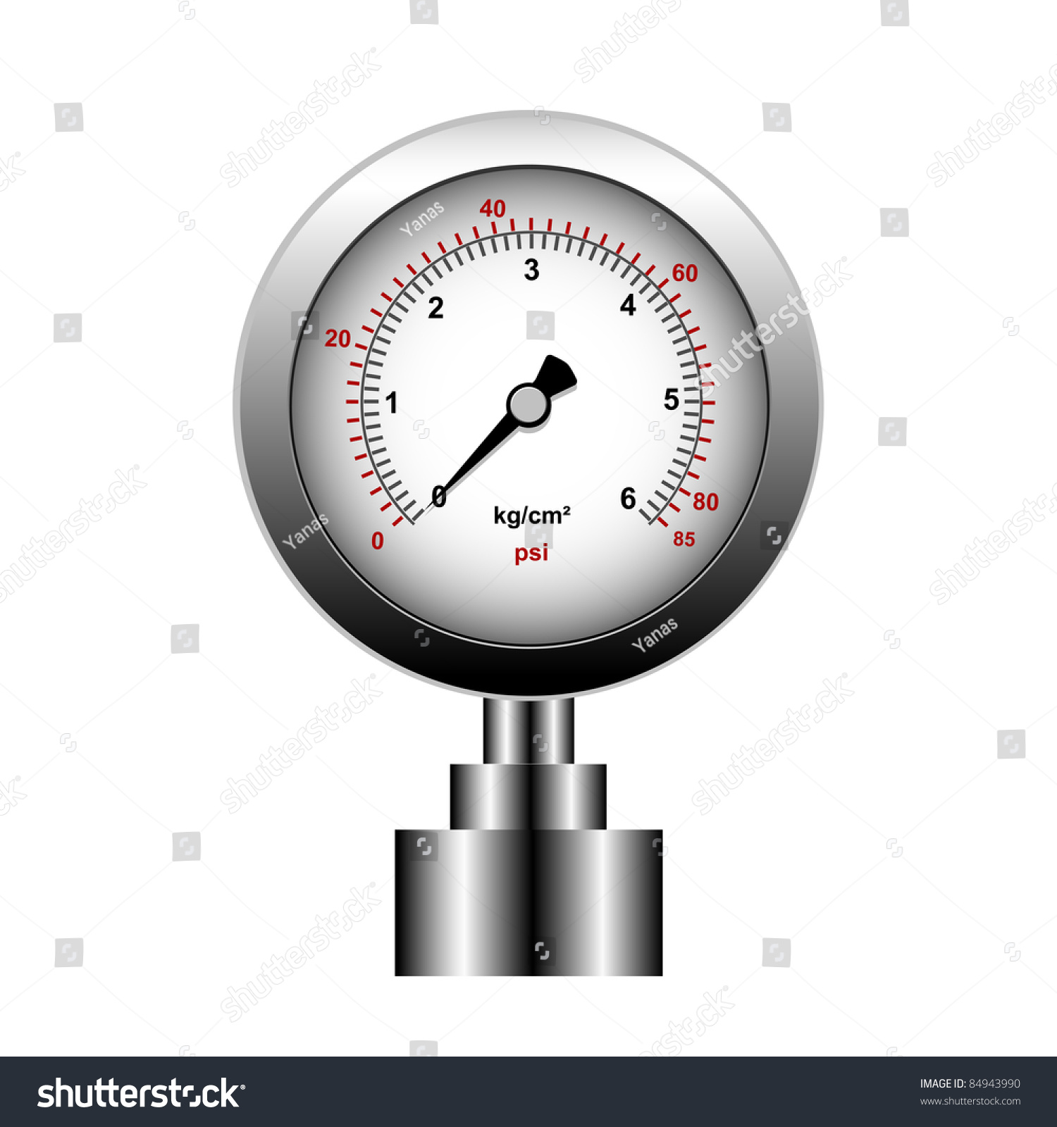 SVG of manometer isolated on a white background, vector svg