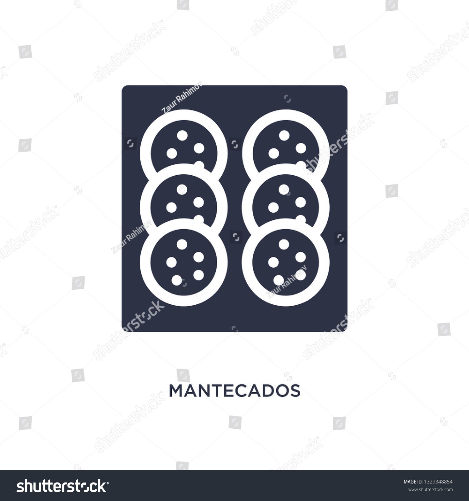 SVG of mantecados icon. Simple element illustration from culture concept. mantecados editable symbol design on white background. Can be use for web and mobile. svg