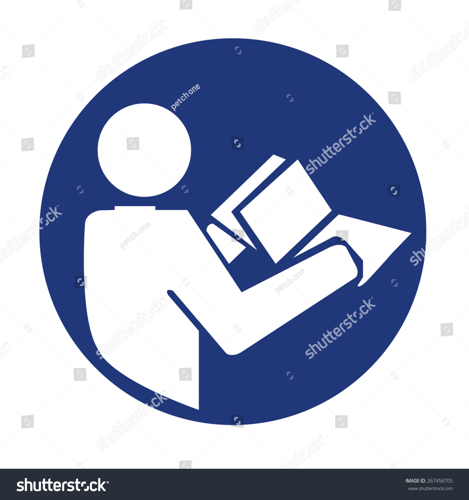 Manual Book Symbol Read Before Use Stock Vector (Royalty Free