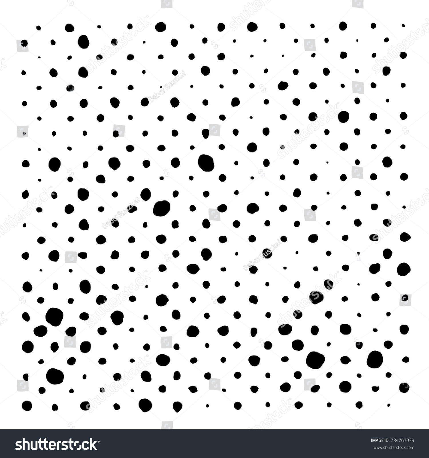 Manually Drawn Dot Pattern Strict Rectangular Stock Vector (Royalty ...