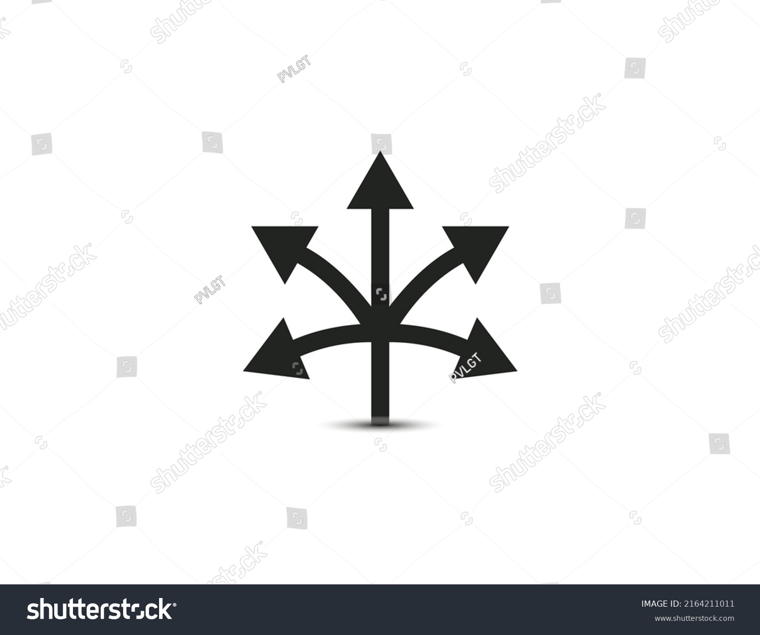 Many Ways Arrow Vector Illustration Stock Vector (Royalty Free ...