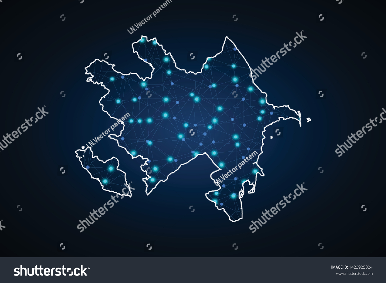 SVG of map - blue pastel graphic background . Vector illustration eps 10.High Detailed Blue Map of Azerbaijan isolated on white background,Vector map-azerbaijan country on white background. - Vector - Vector svg