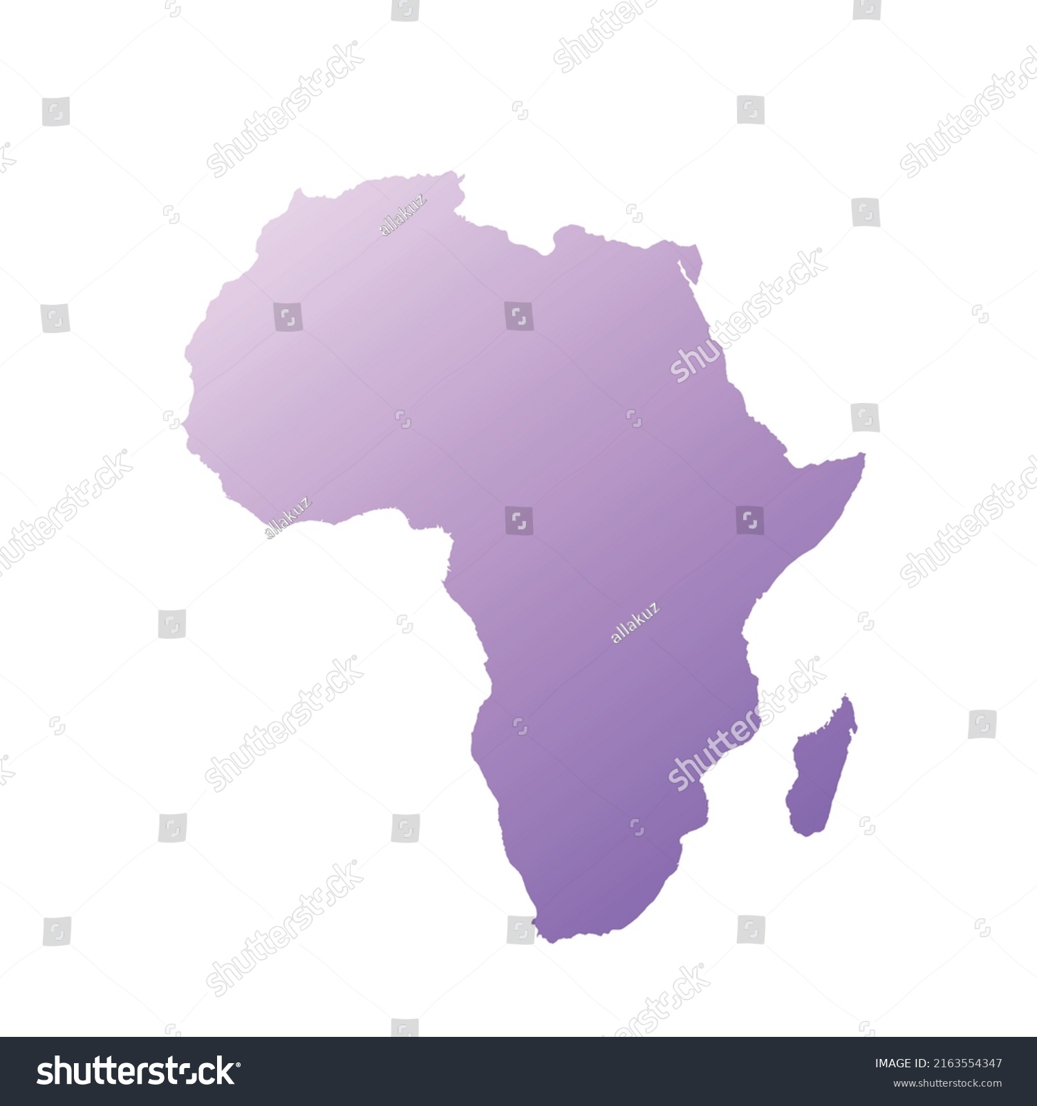 Stock Vector Map Of Africa Sign Silhouette World Map Globe Vector Isolated Color Illustration African 2163554347 