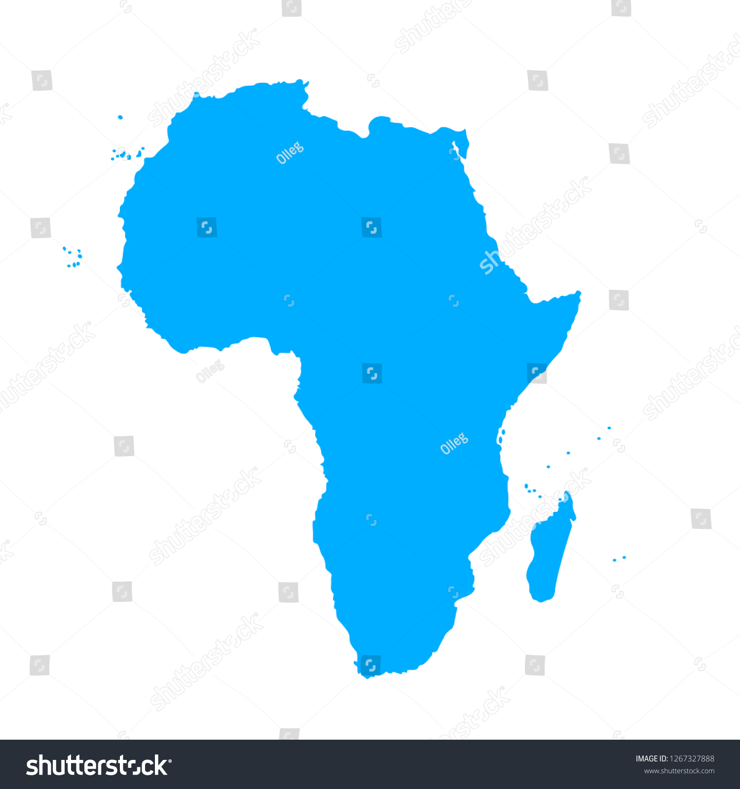 Map Africa Silhouette Map Africa Vector 스톡 벡터로열티 프리 1267327888 Shutterstock 0823