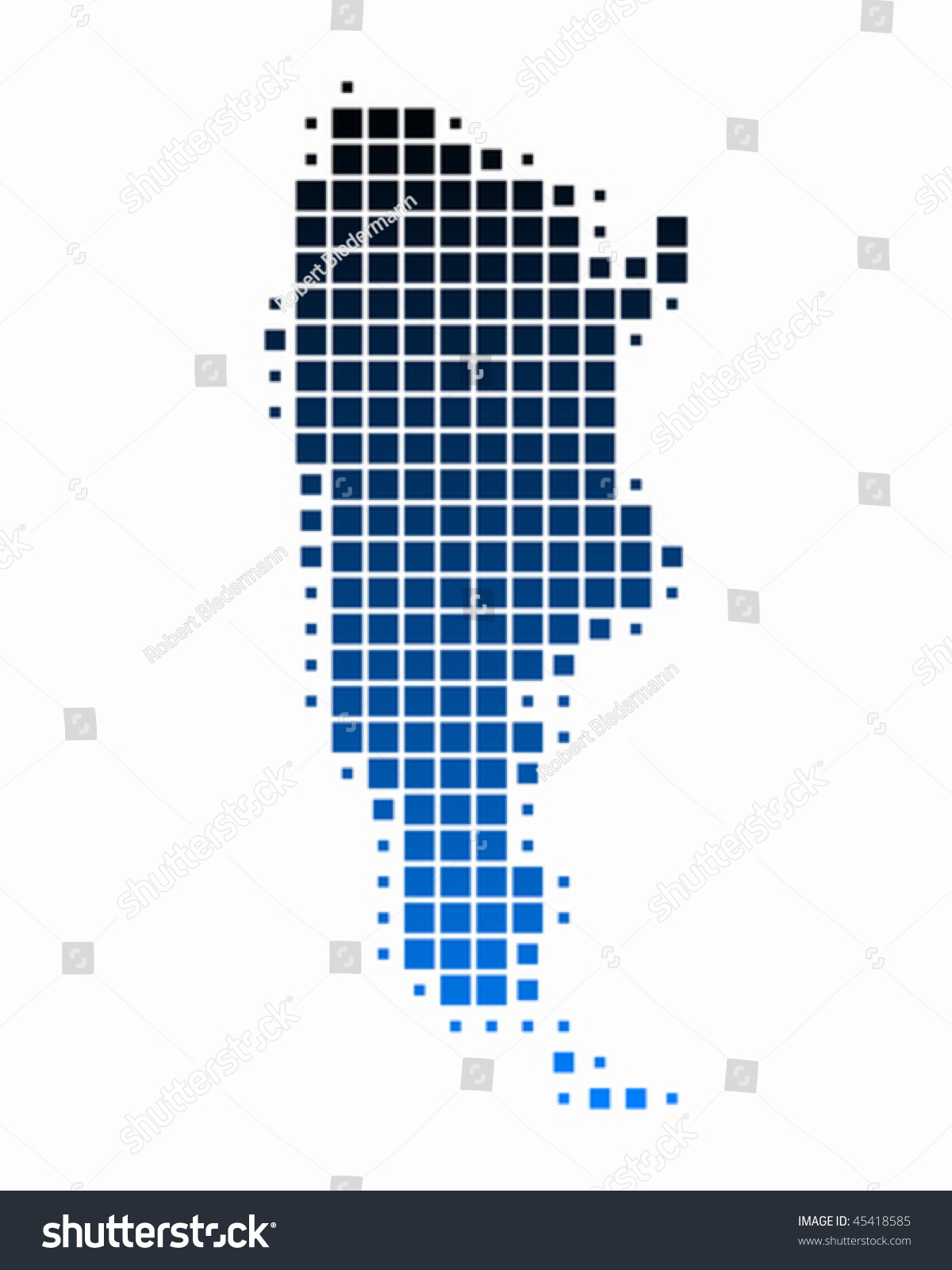 Stock Vector Map Of Argentina 45418585 