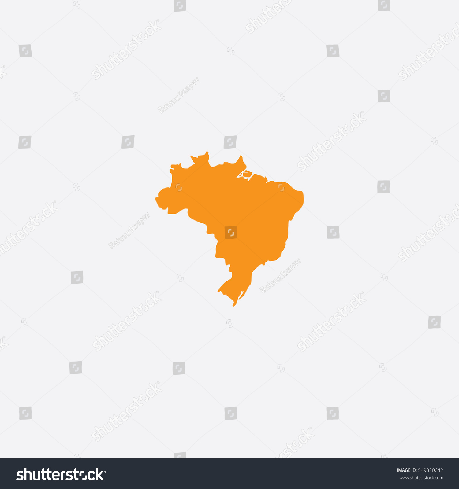 Map Brazil Vector Illustration Stock Vector (Royalty Free) 549820642 ...