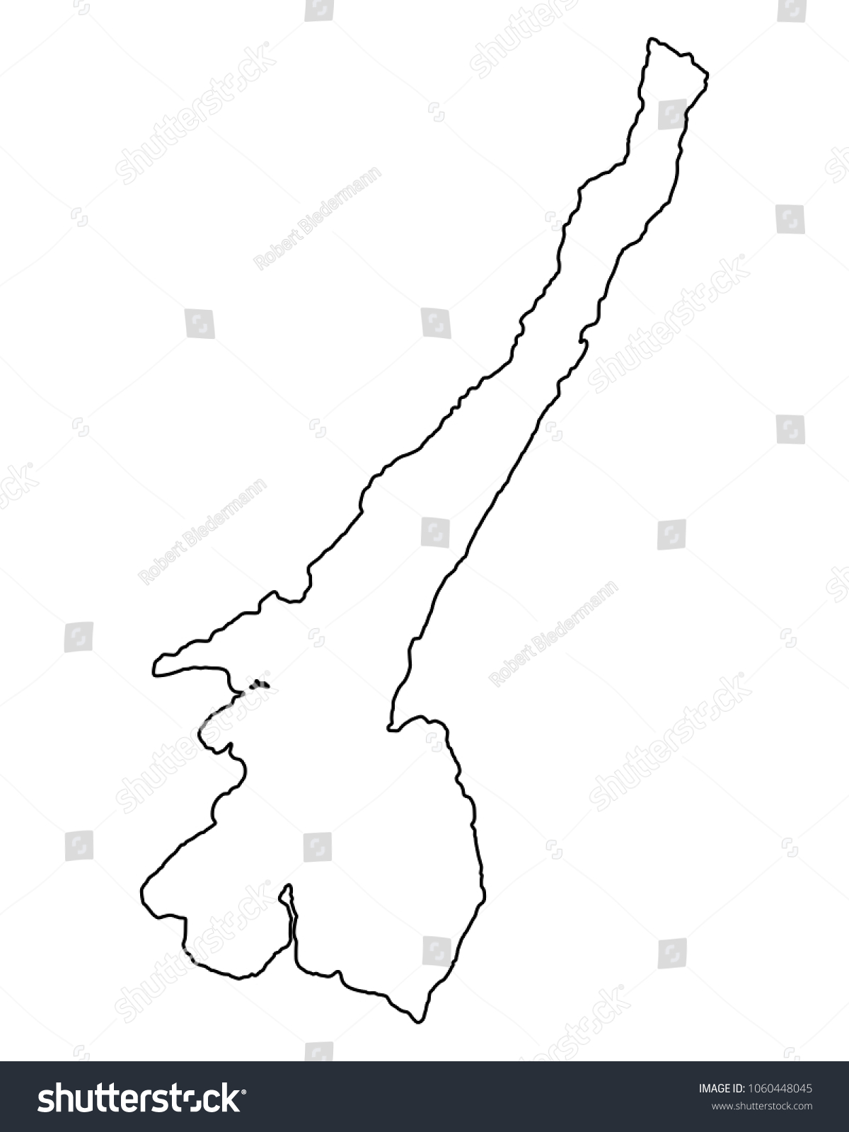 SVG of Map of Lake Garda svg