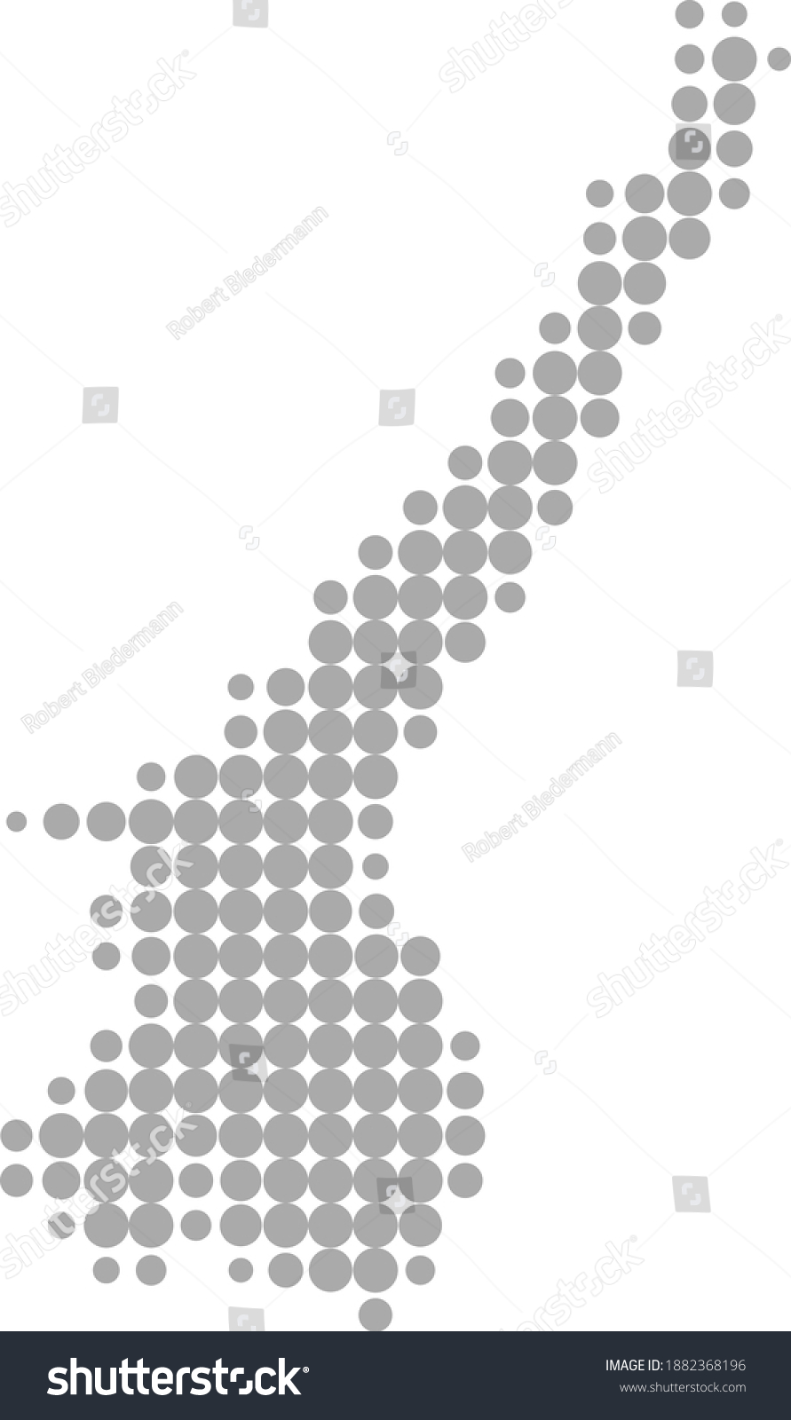 SVG of Map of Lake Garda as vector illustration svg