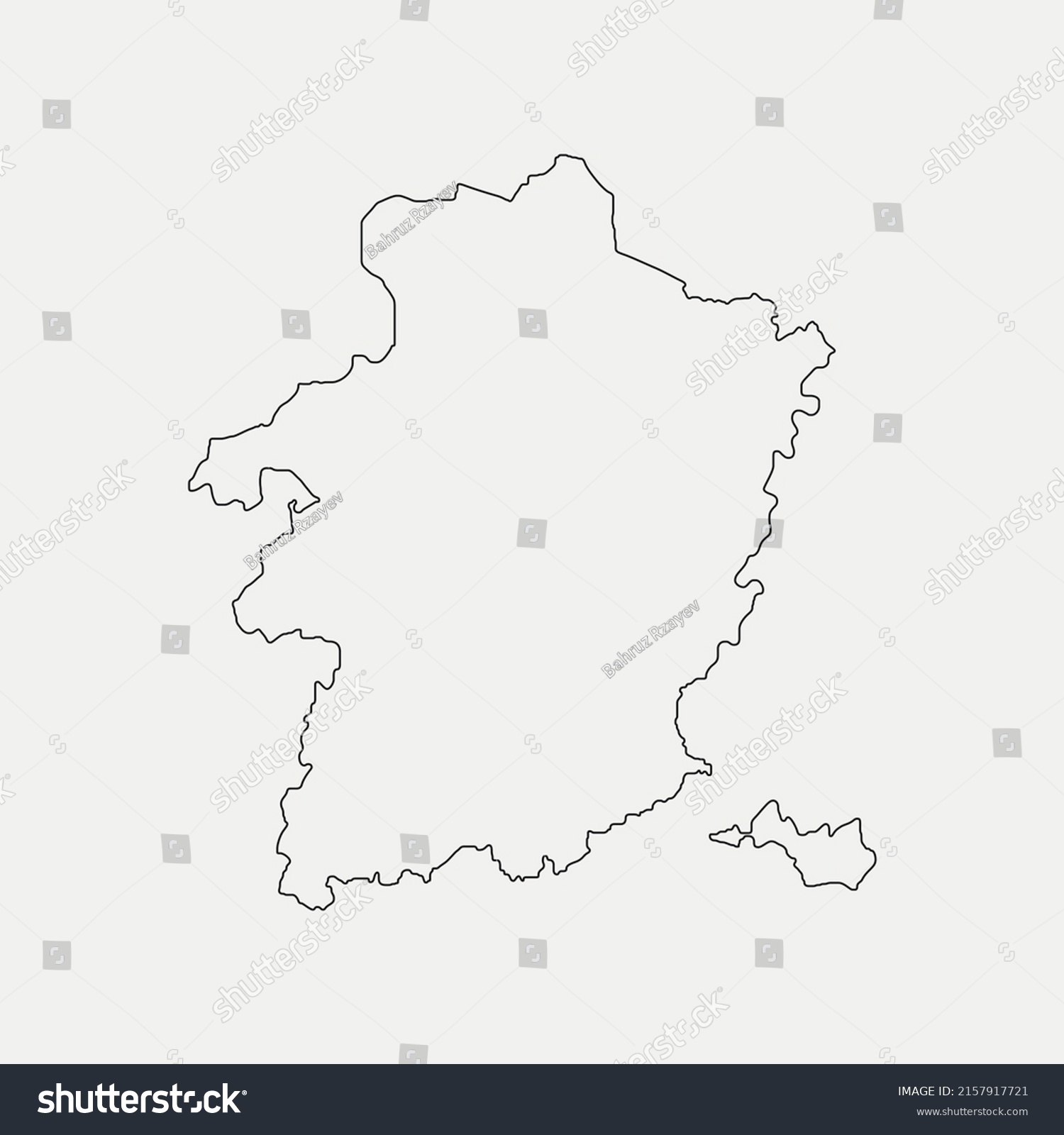 Map Limburg Belgium Outline Silhouette Vector Stock Vector (Royalty ...