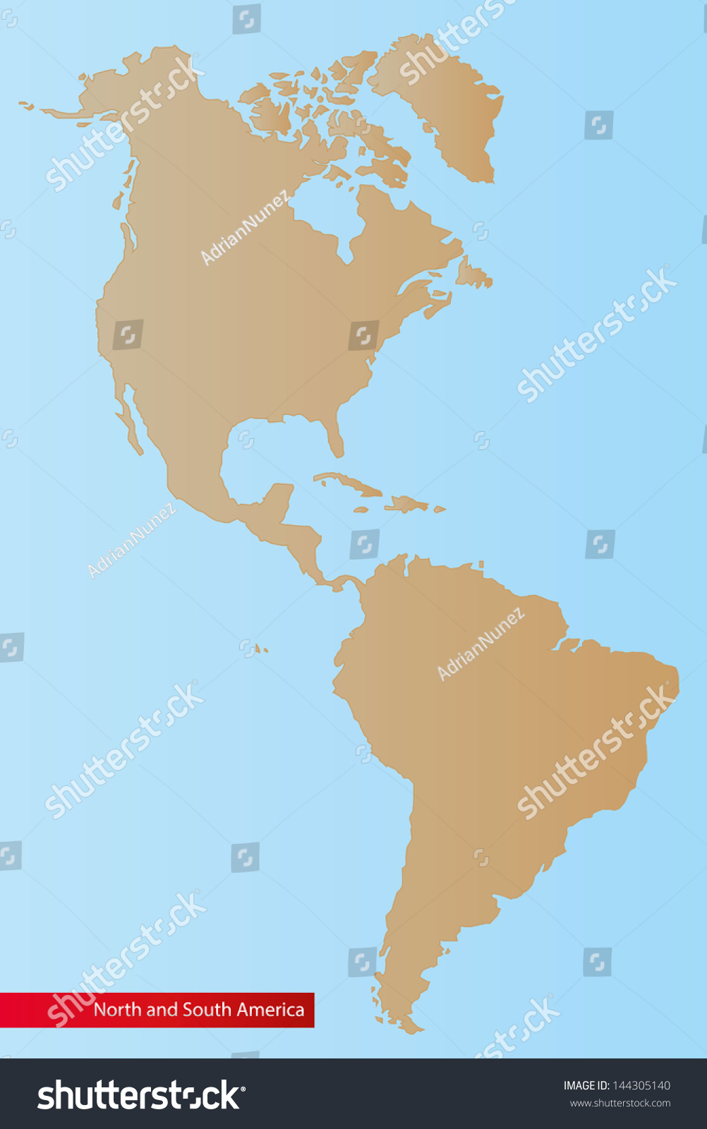 Vector South America And North America Map With Countries 44 Off