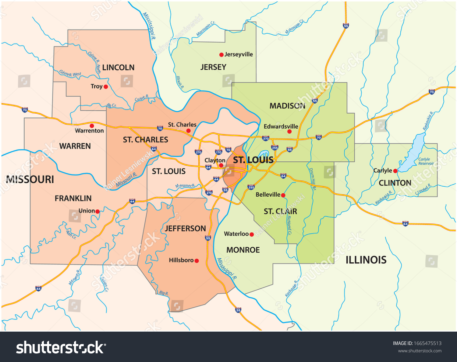 960 St louis map Images, Stock Photos & Vectors | Shutterstock