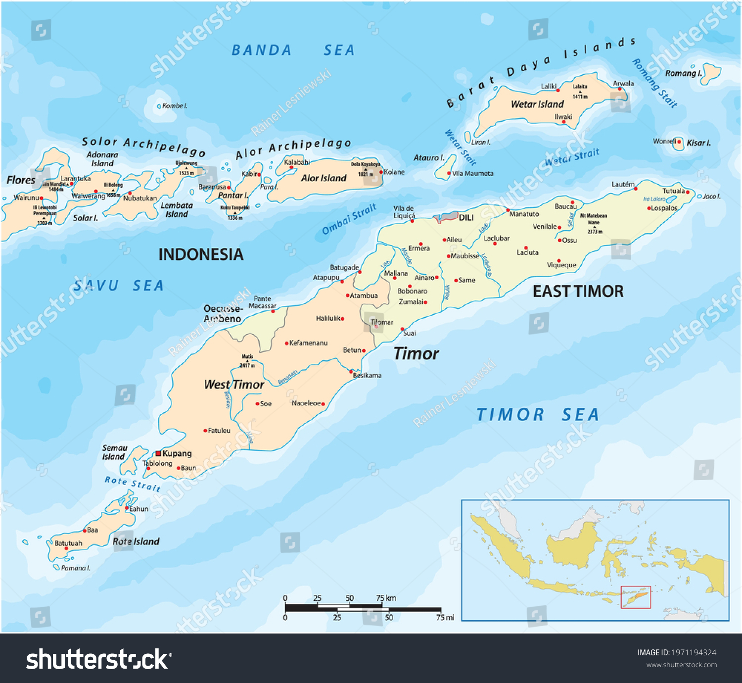 East Timor On Asia Map Timor Island Images, Stock Photos & Vectors | Shutterstock