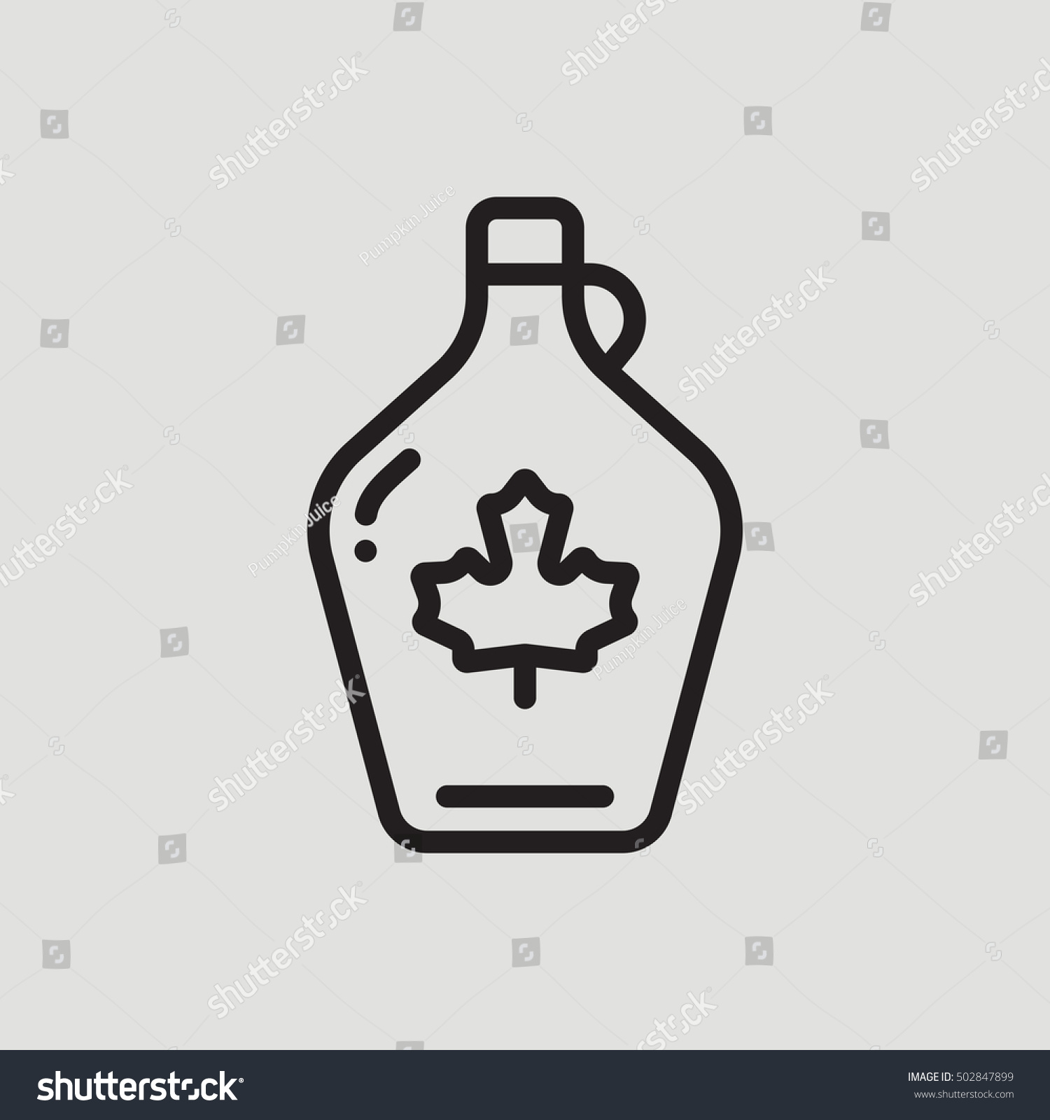 SVG of Maple Syrup Outline Icon Thanksgiving Day svg
