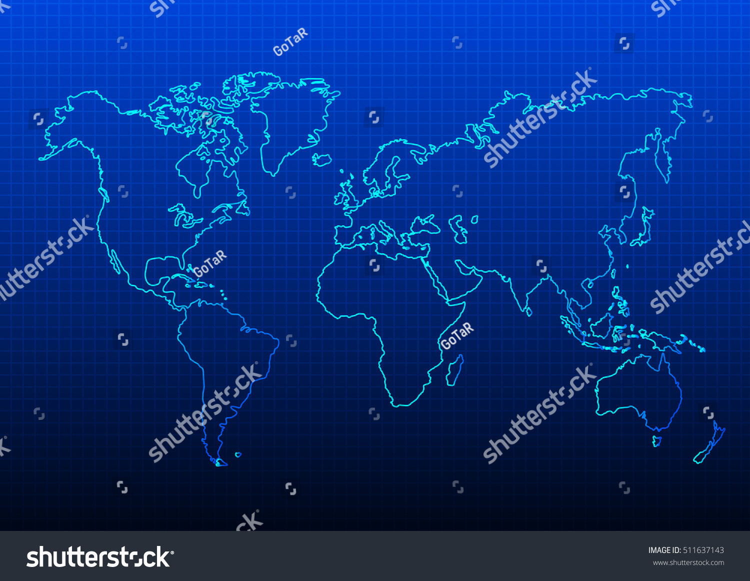 Maps Earths World Map Vector Illustration Stock Vector Royalty Free
