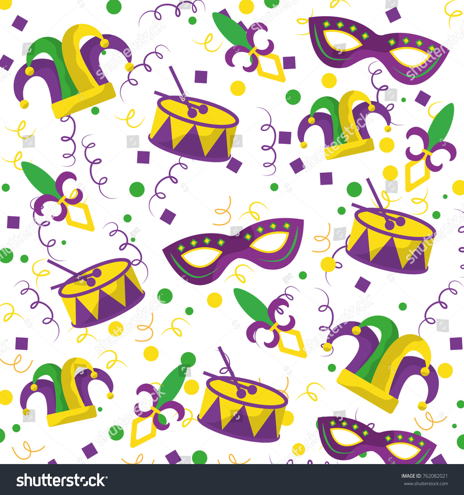 Mardi Gras Fleur De Lis Mask Stock Vector (Royalty Free) 762082021