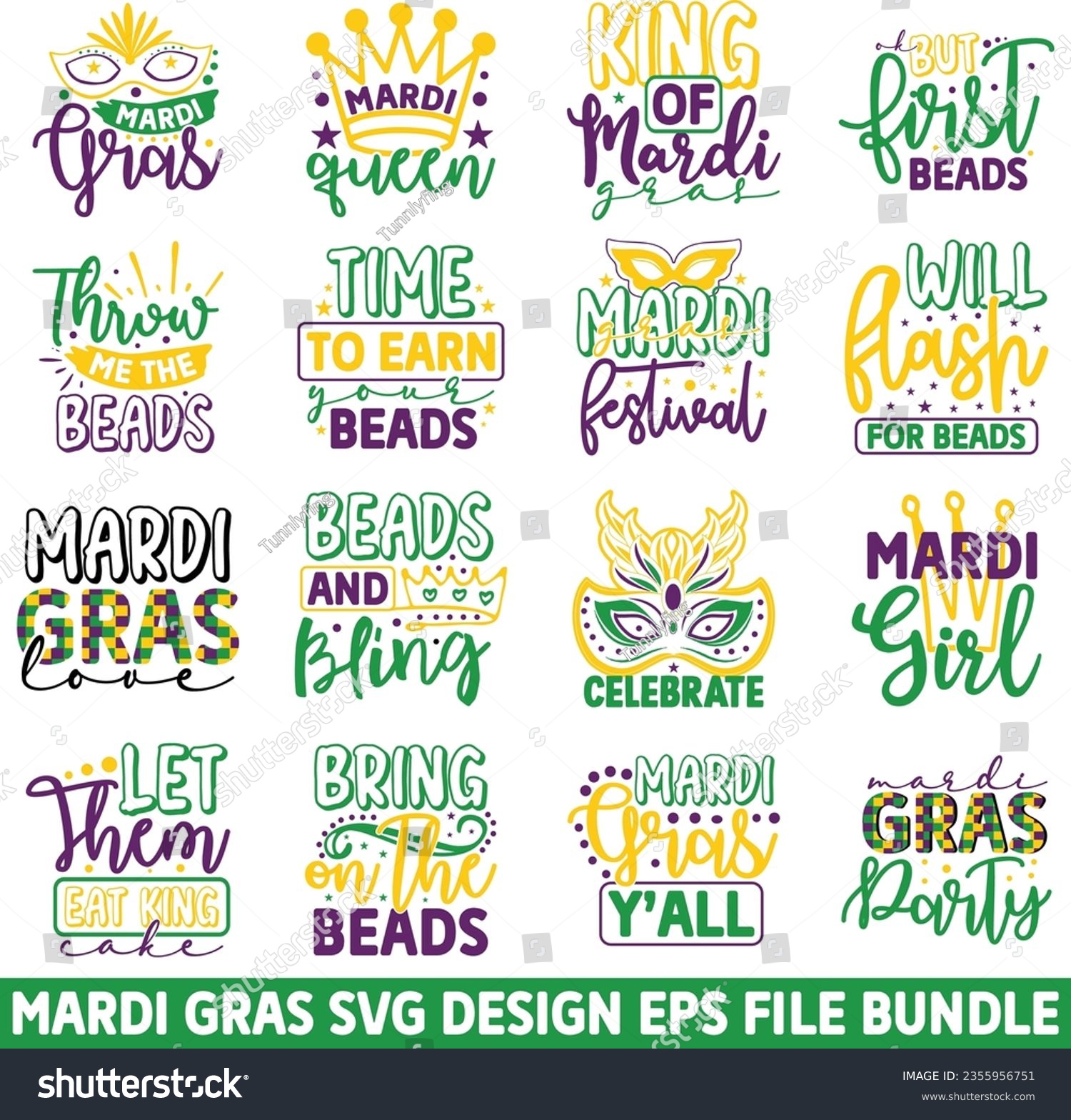 SVG of Mardi Gras SVg Design And Mardi Gras Retro And Mardi Gras Sublimation EPS Format And Digital Download svg