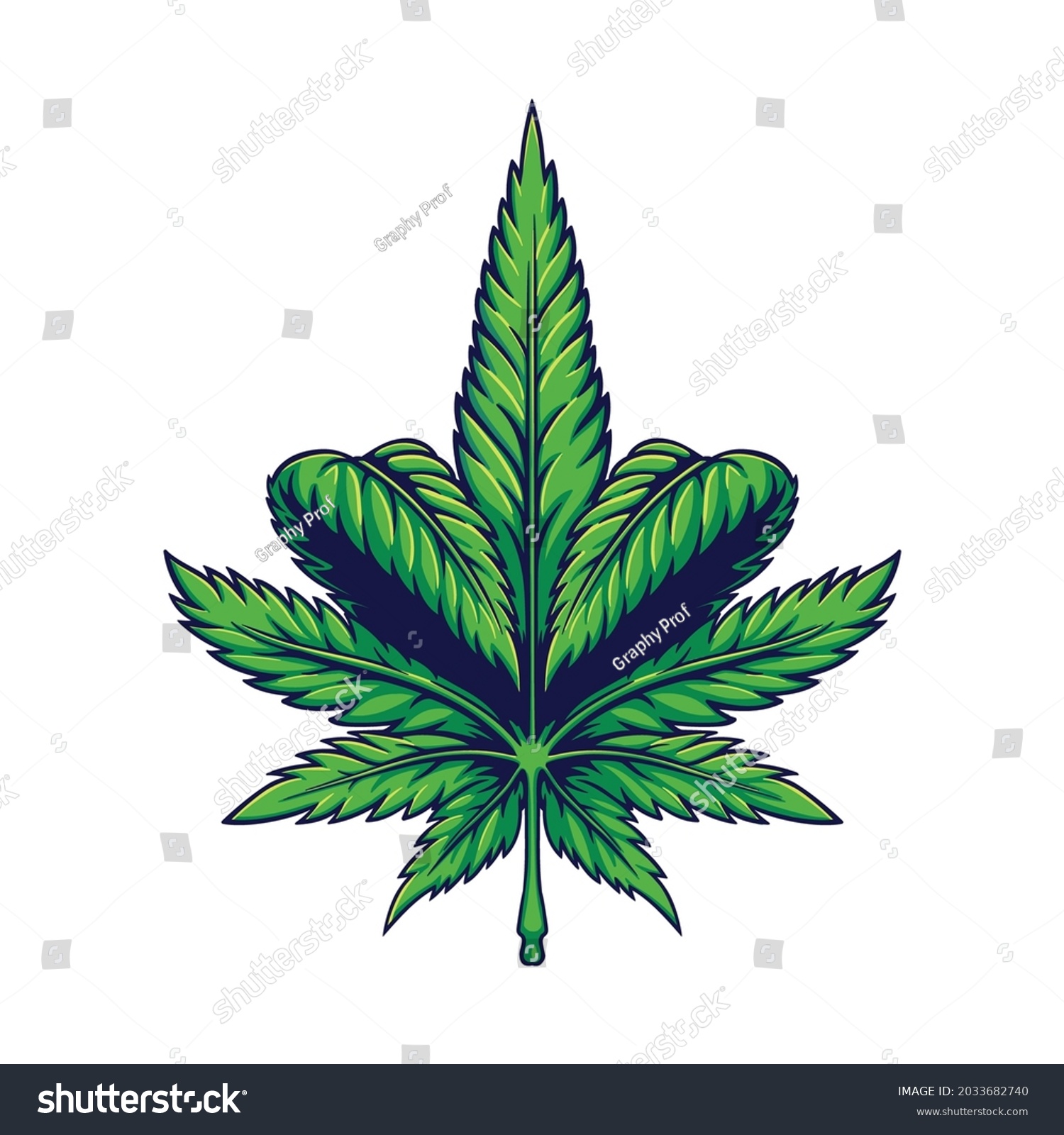 Marijuana Leaf Cannabis Leaf Vector Illustration Stock Vector (Royalty ...