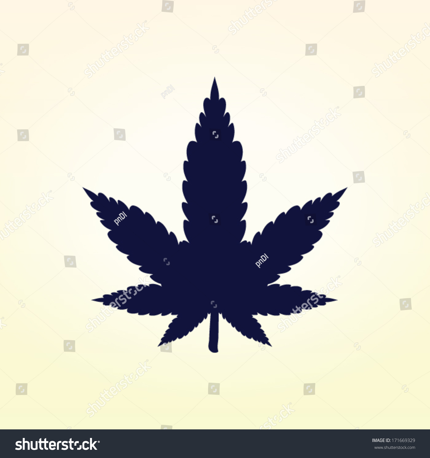 Marijuana Leaf Icon Stock Vector 171669329 : Shutterstock