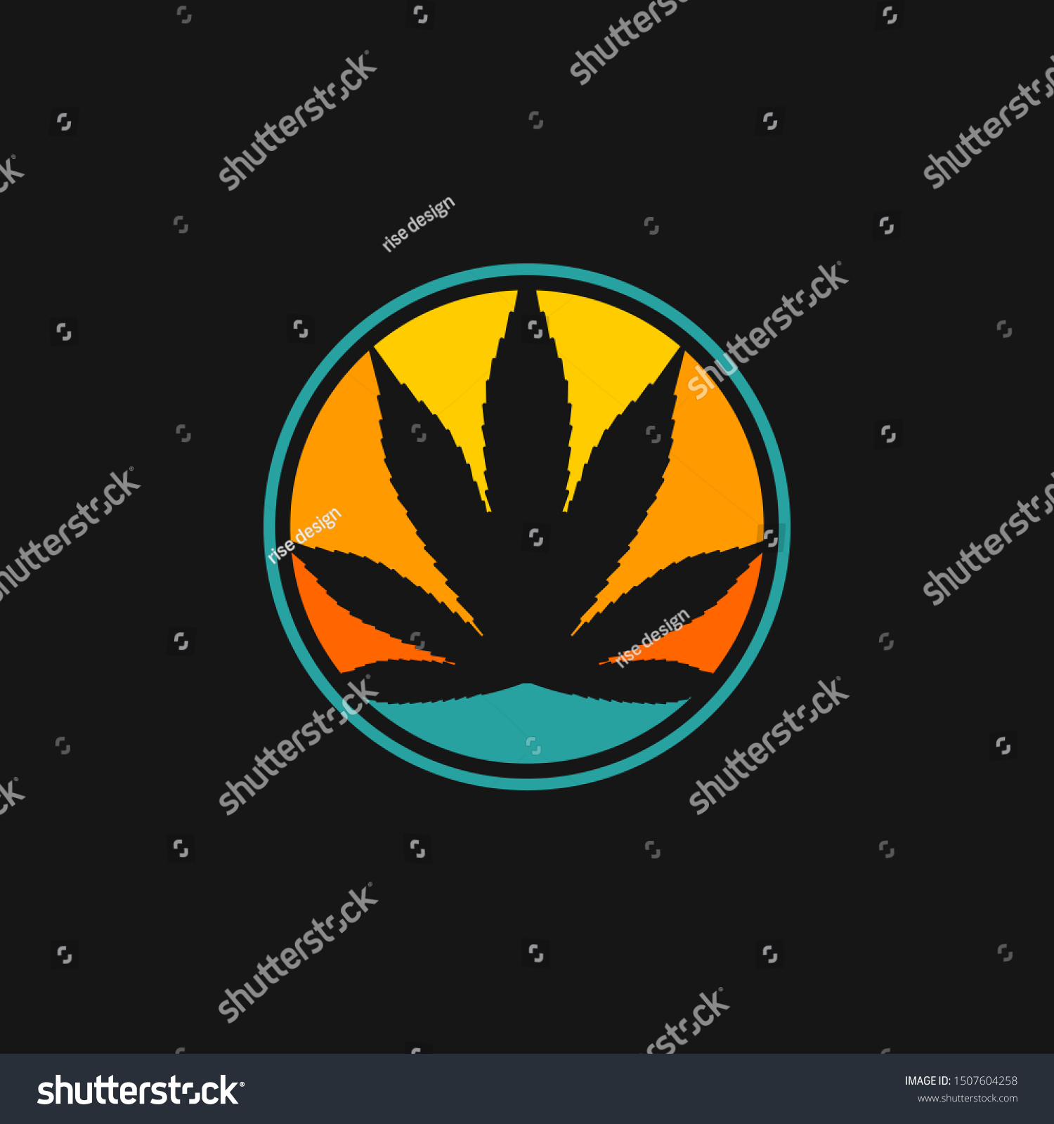 Marijuana Logo Design Vector Illustration Stock Vector (Royalty Free ...