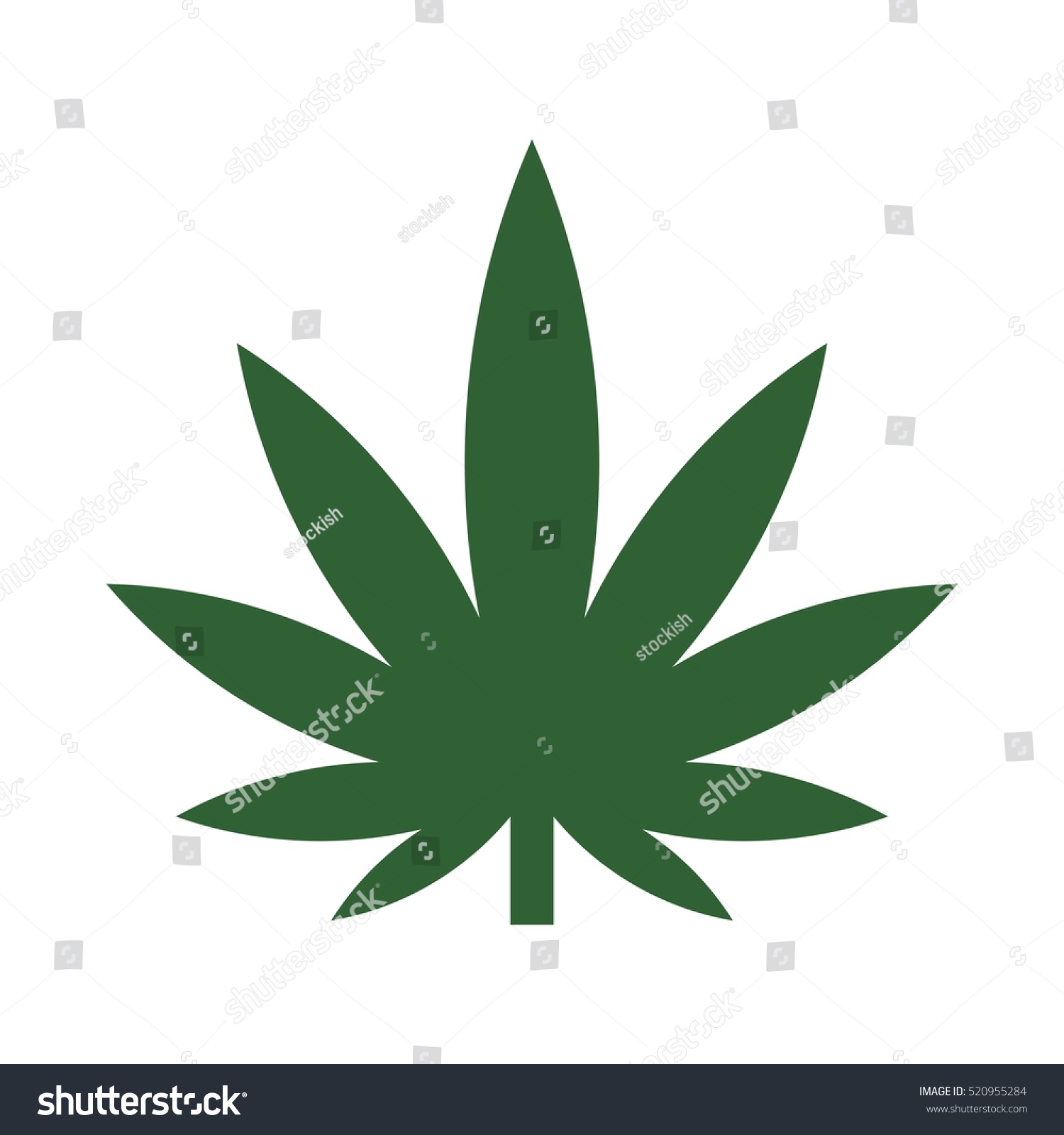 Marijuana Logo Vector Stock Vector 520955284 - Shutterstock