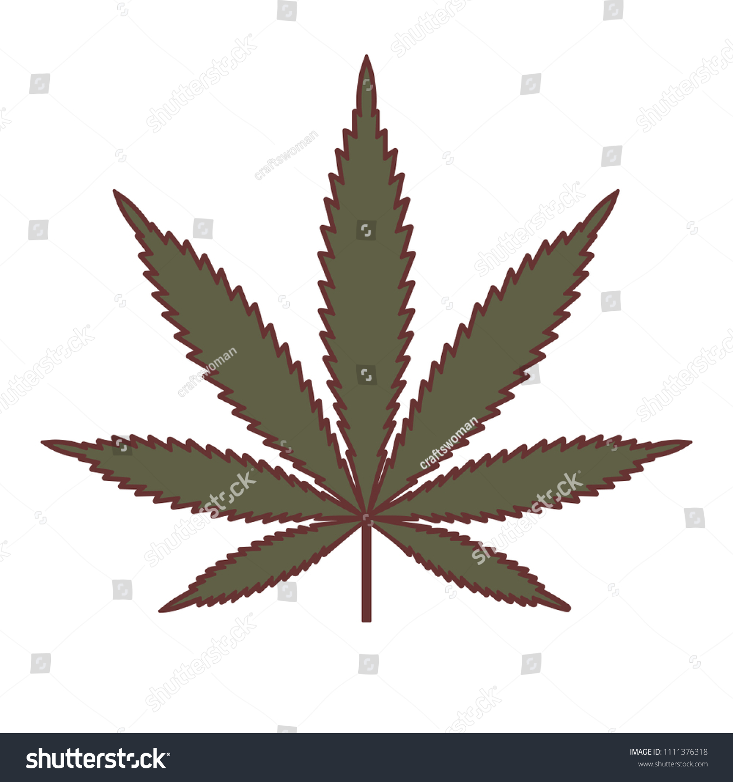 Marijuana Cannabis Leaf Medical Cannabis Vector Stock Vector (Royalty ...