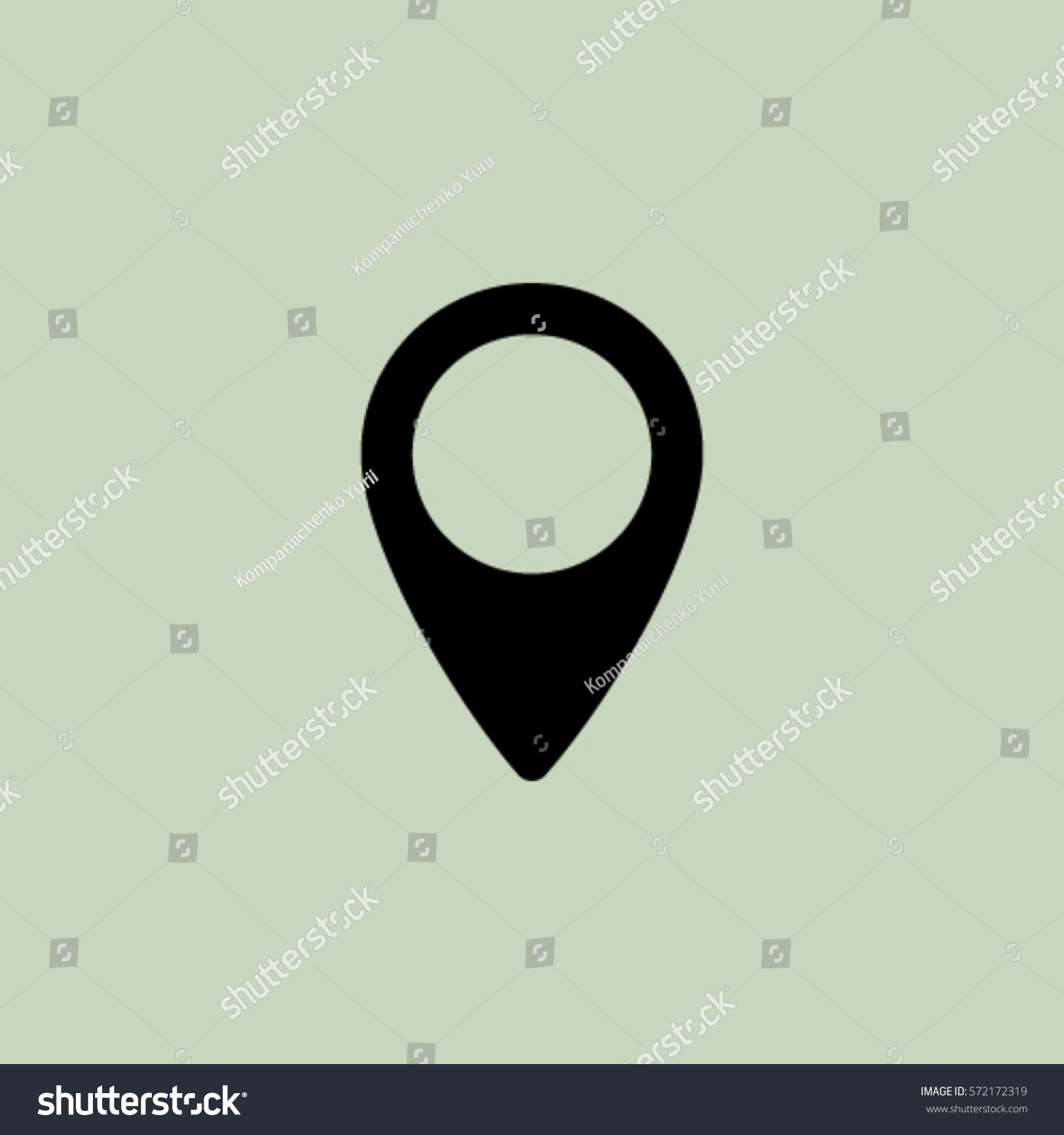 Marker Icon Cursor Vector Illustration: vector de stock (libre de ...