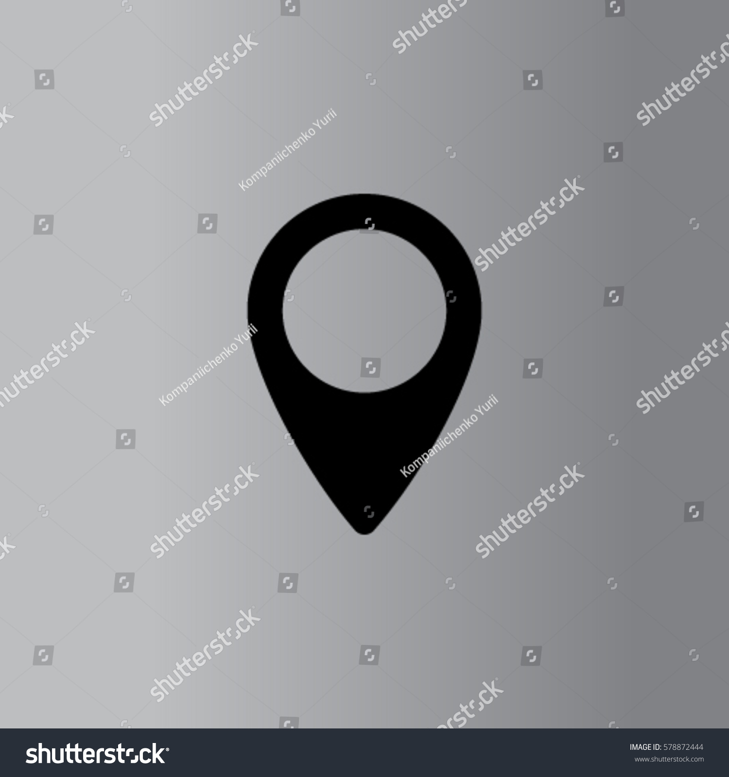Marker Icon Cursor Vector Illustration Stock Vector (Royalty Free ...