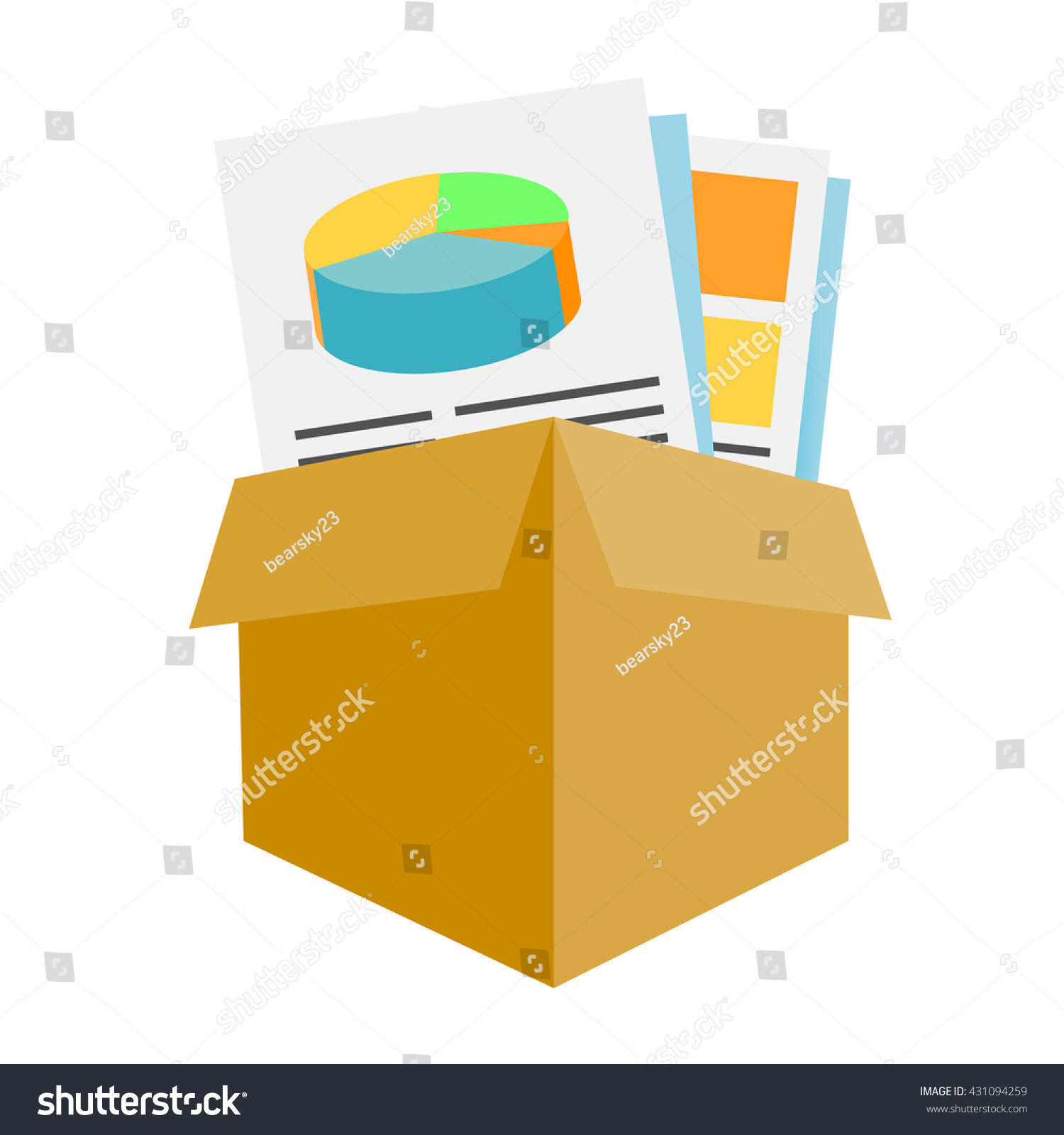marketing company digital products icons collateral stock vector vector marketing company