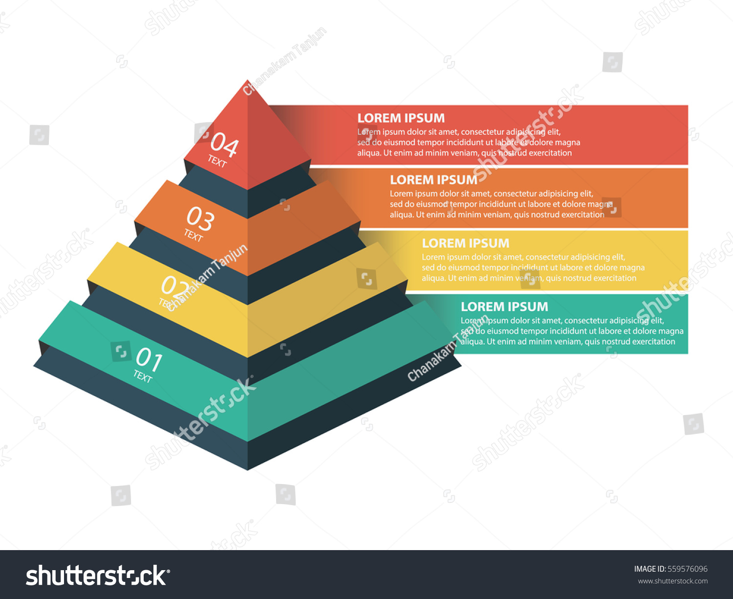 Marketing Pyramid Vector Infographic Stock Vector (Royalty Free) 559576096