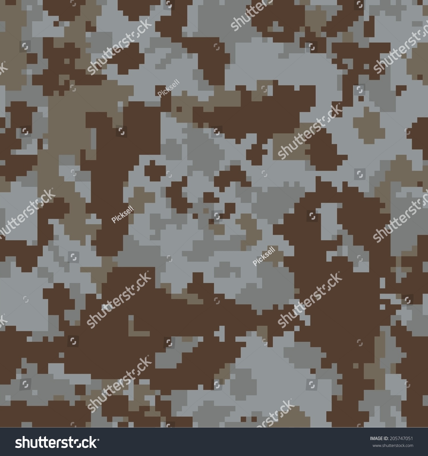 Marpat Seamless Digital Desert Camo Texture Stock Vector 205747051 ...