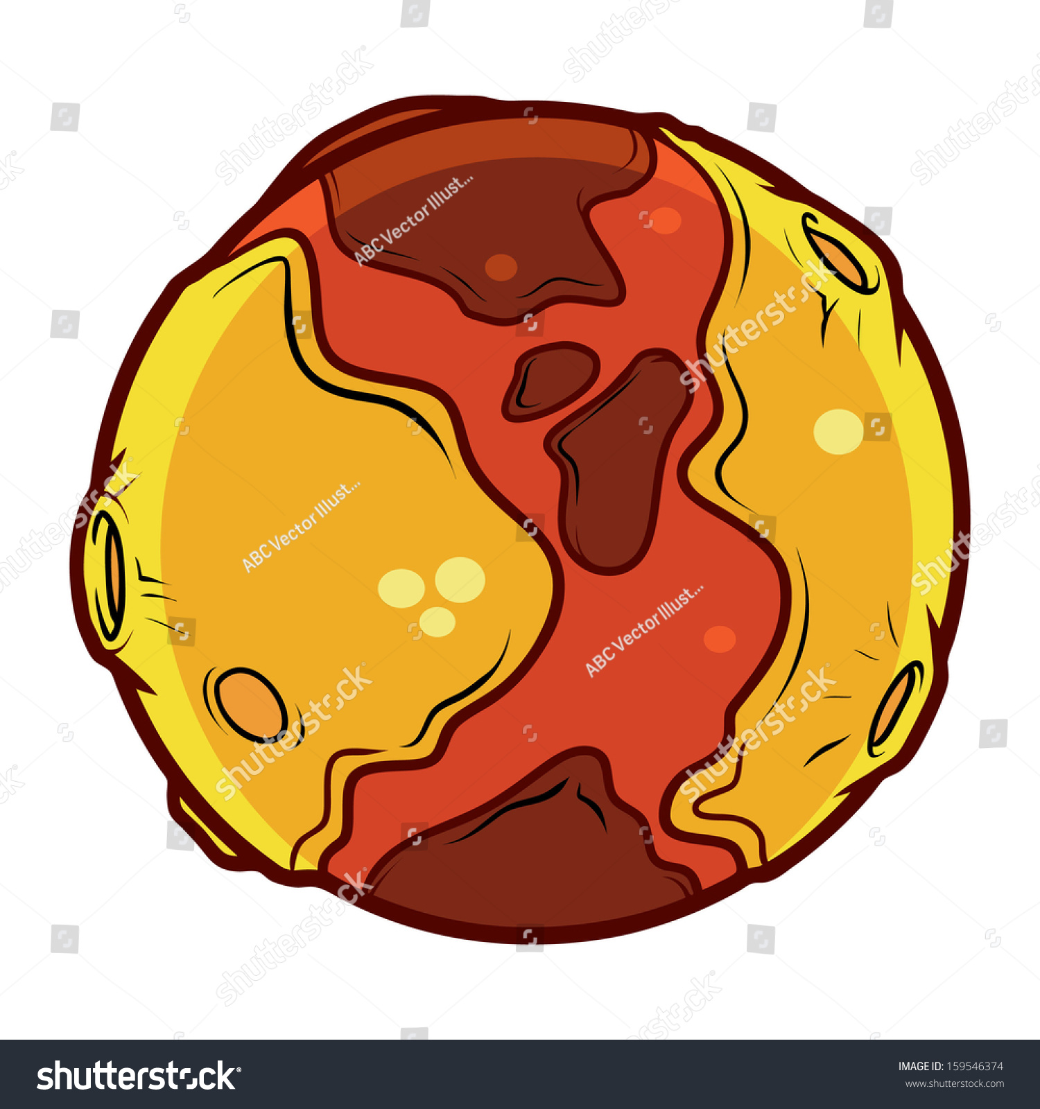 Mars Stock Vector (Royalty Free) 159546374 - Shutterstock