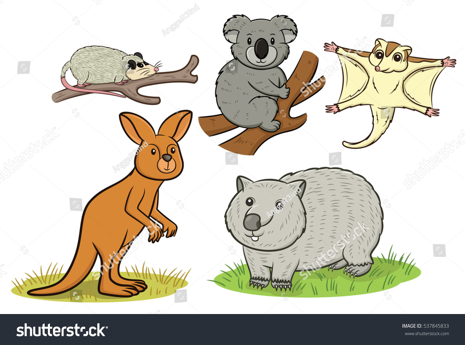 11488 Cartoon Marsupial Images Stock Photos And Vectors Shutterstock