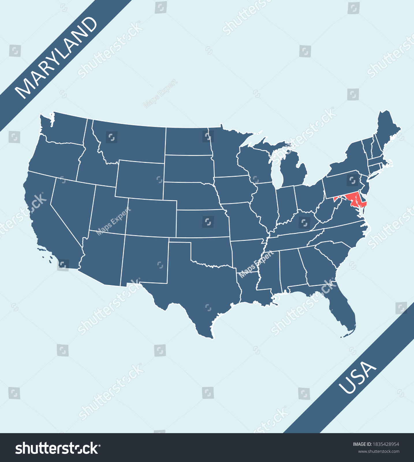 Map Of America Washington Dc Usa Map Capital Washington Dc Stock Vector (Royalty Free) 1686757078 |  Shutterstock