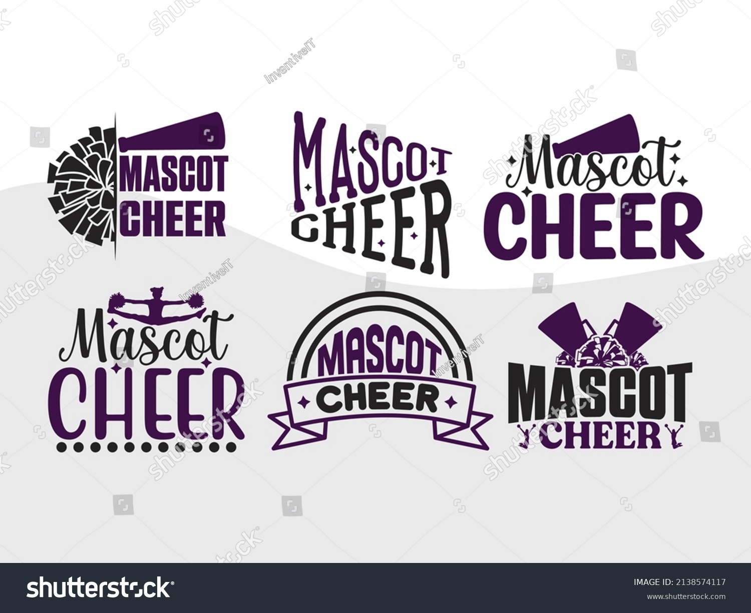 SVG of Mascot Cheer Printable Vector Illustration svg