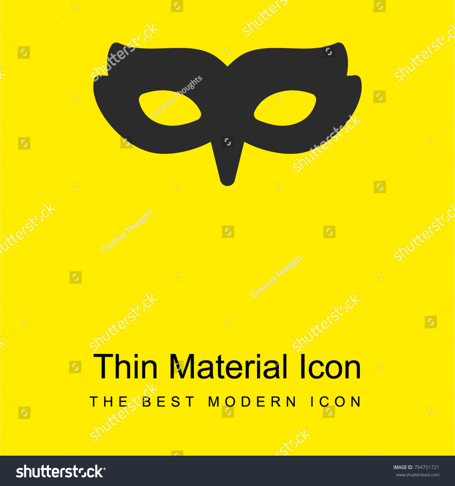 Download Mask Bright Yellow Material Minimal Icon Stock Vector Royalty Free 794751721 Yellowimages Mockups